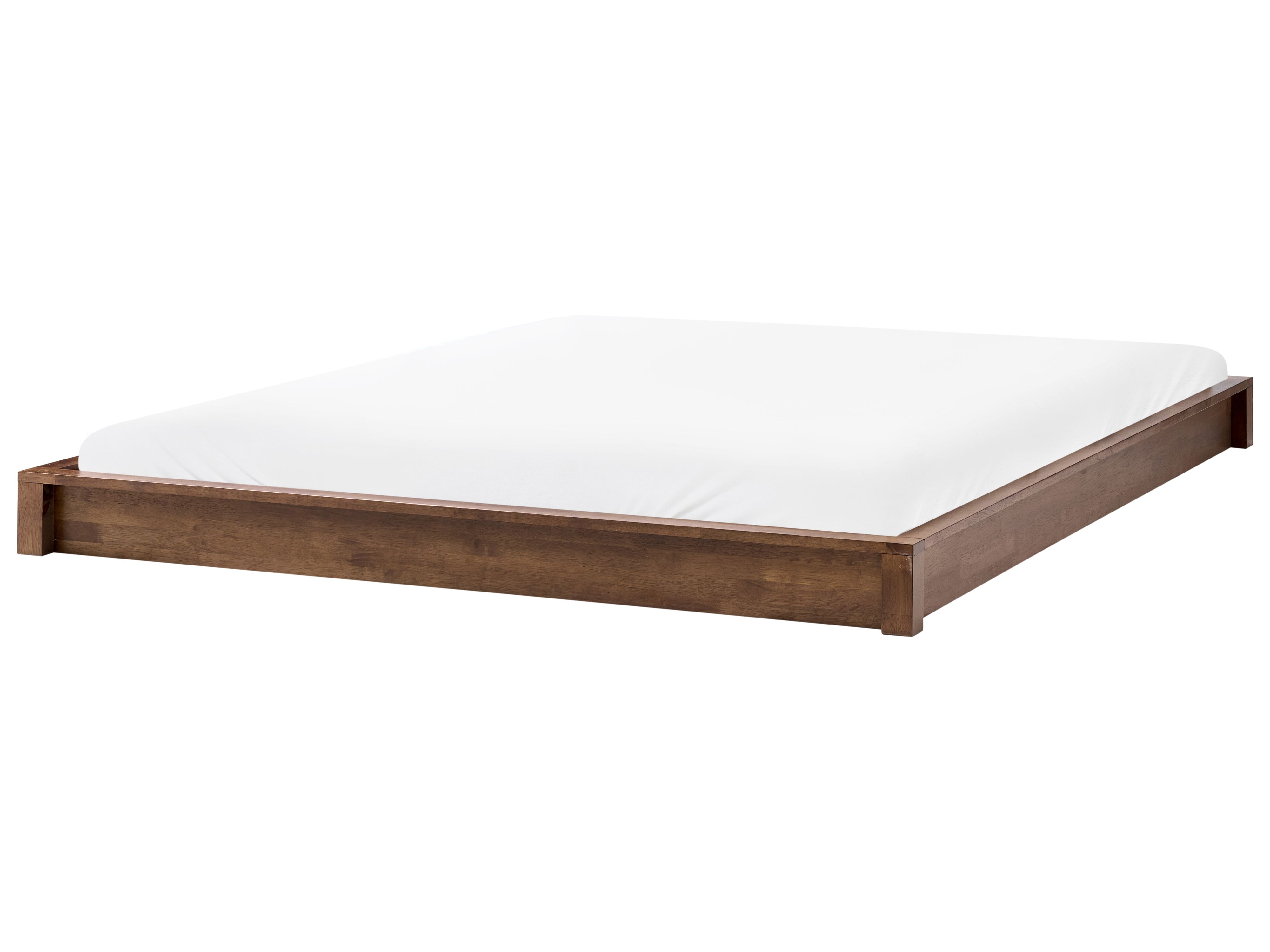 Bed without Headboard Wood ANTRAS 180 x 200 cm (EU Super King) Dark Brown
