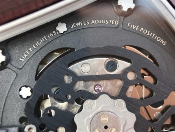 Replica Richard Mille RM011 Felipe Massa RG Chrono Brown Skeleton Dial Orange Rubber Strap A7750 - Top club