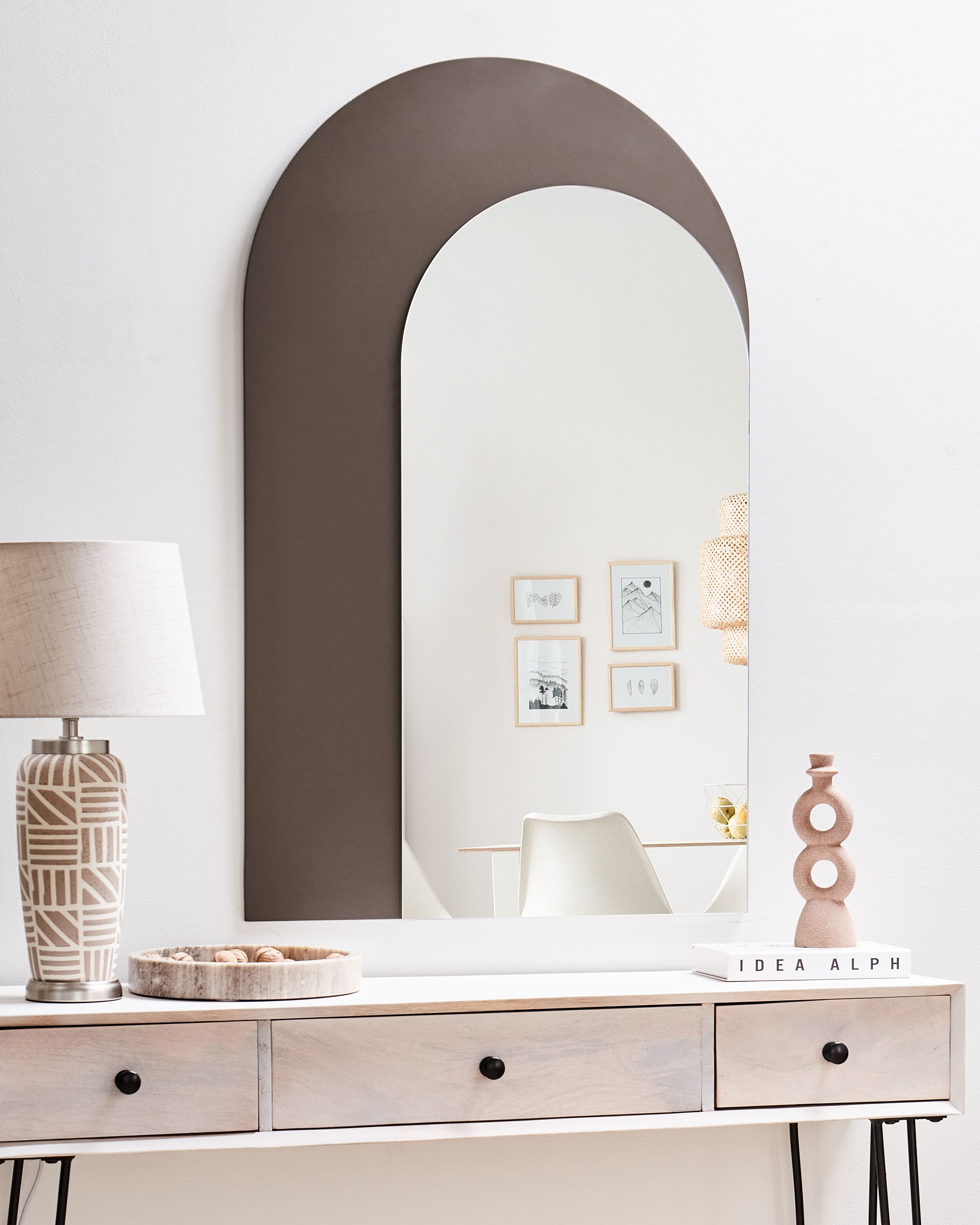 Wall Mirror PIGNY 58 cm 99 cm Brown
