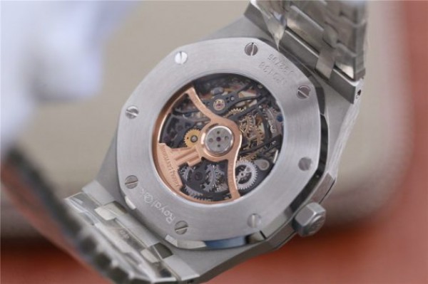 Replica Audemars Piguet Royal Oak 41mm Double Balance Wheel Openworked 15407 SS JF SS Bracelet A3132 - Top club