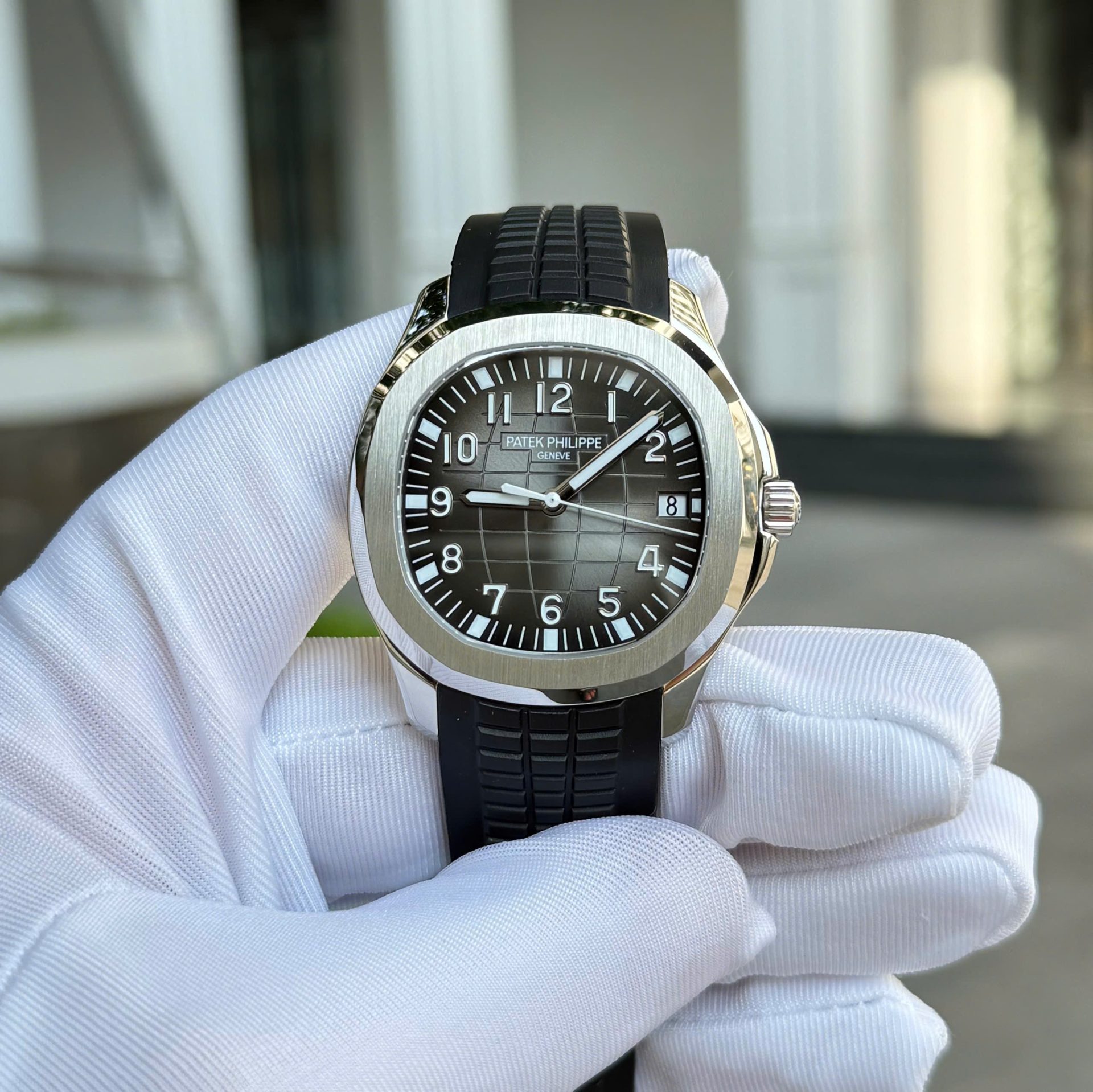 Patek Philippe Aquanaut 5167 Knock Off Watches Gray Dial Rubber Strap Custom BBF Factory 40mm - Top club