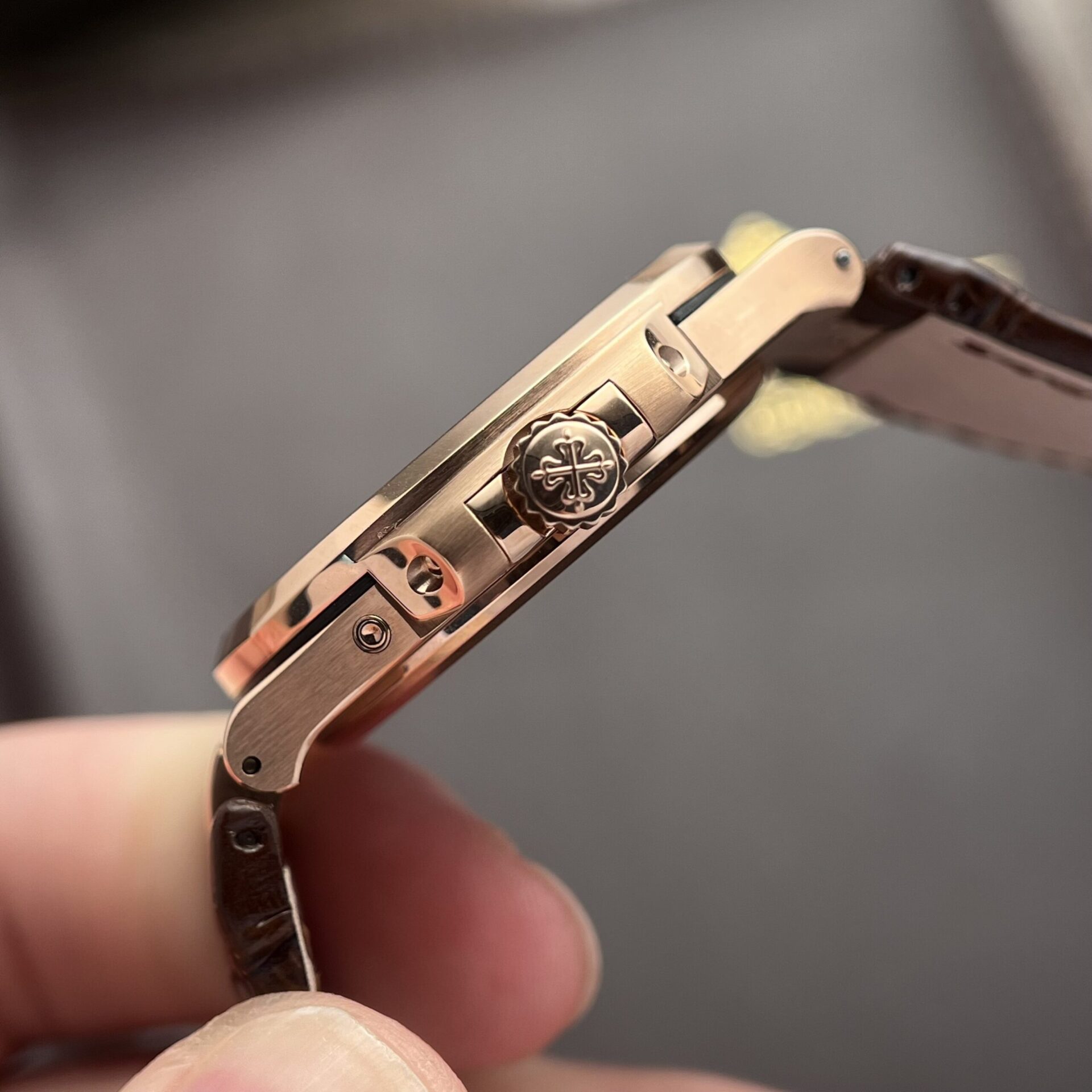 Patek Philippe Replica Watch Nautilus 5712R Brown Leather Strap GR Factory 40mm - Top club