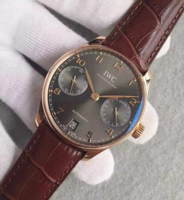 Replica IWC ZF Portuguese RG IW500702 Leather Strap A52010 - Elite Watch Atelier