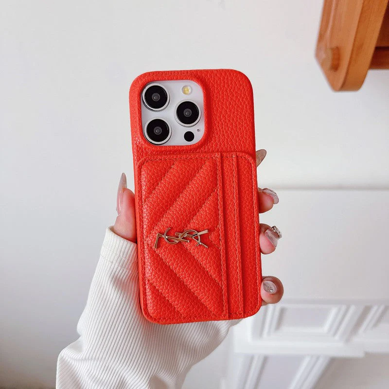 Saint Card Bag Leather iPhone Case - Wholesale & Influencer