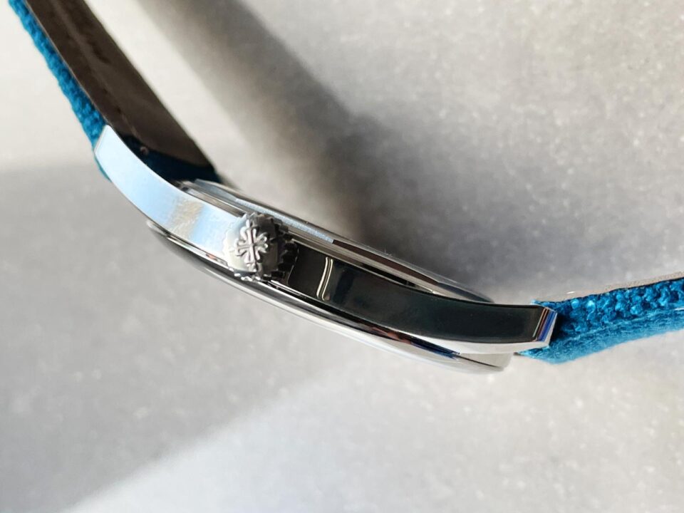 Replica PATEK PHILIPPE Calatrava 6007A-001 SS ZF 1:1 Best Edition Blue Dial on Blue Leather Strap A324CS - Top club