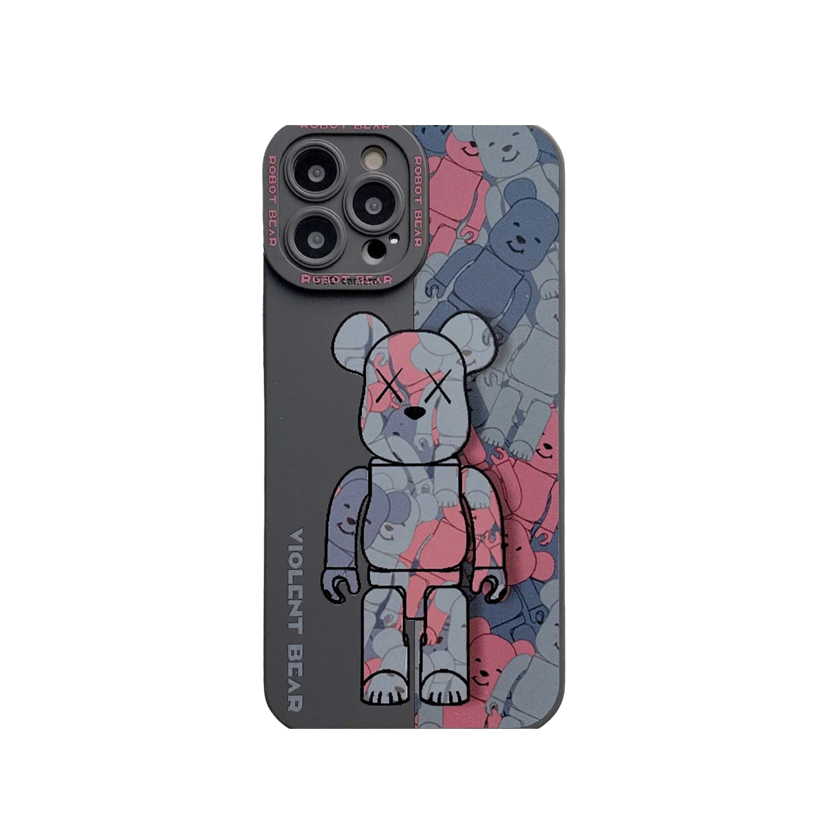Spilt Red Bear iPhone Case - Wholesale & Influencer