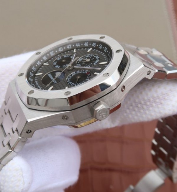 Replica Audemars Piguet JF Royal Oak 41mm 26574 SS Black Textured Dial A5134 - Top club