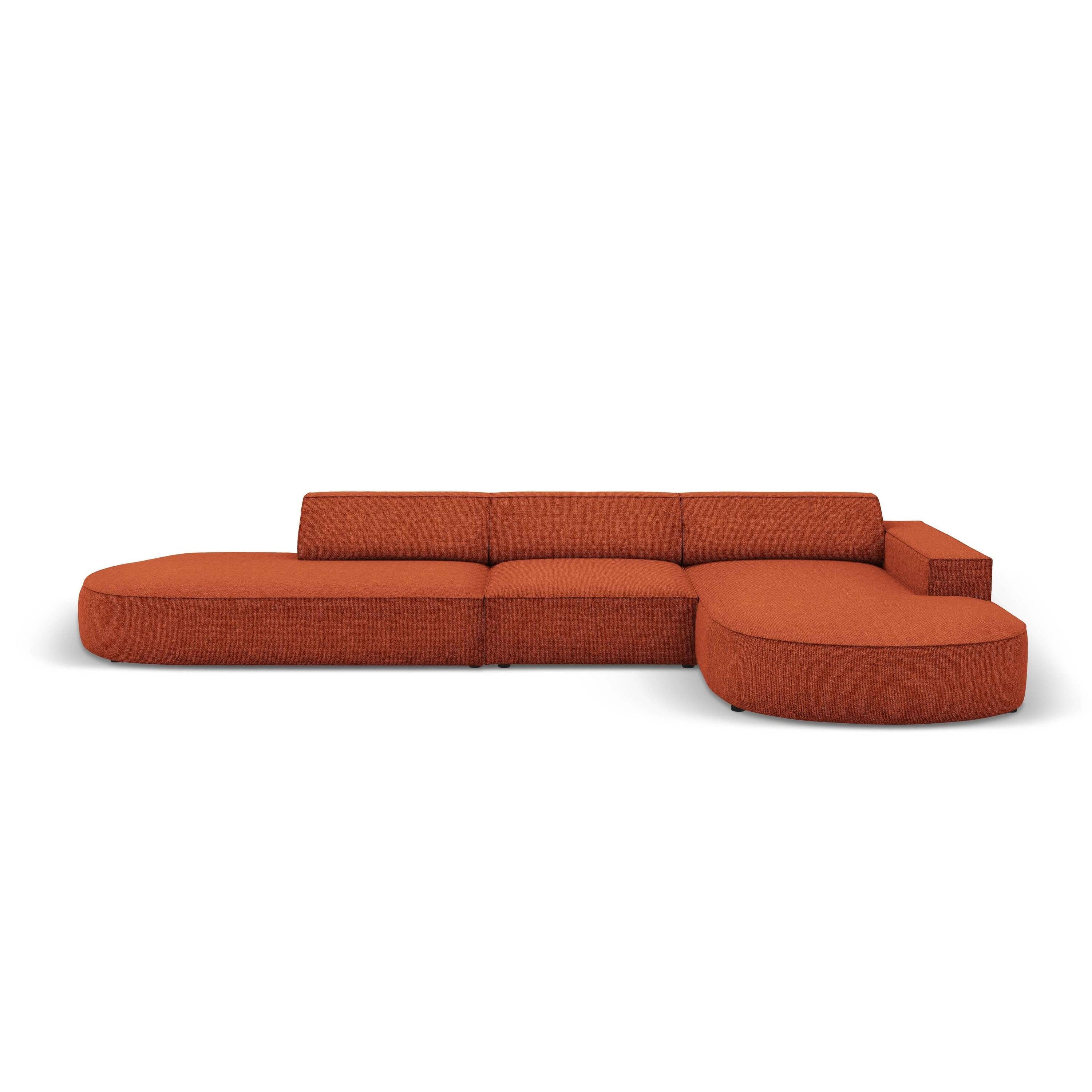 Micadoni Jodie Hoekbank Rechts Afgerond - Links Open 5-zits - Chenille