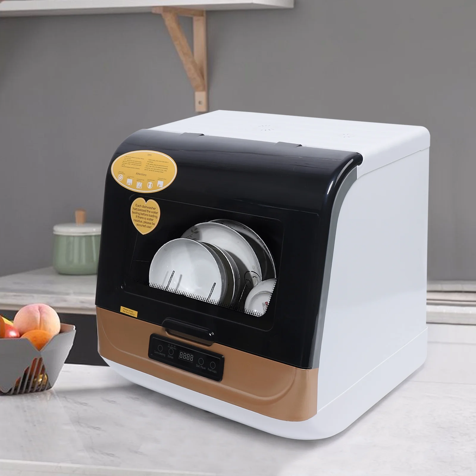 Autrinix Portable Dishwasher with 99.9% Sterilization, 3 Wash Modes & Water-saving Function, Compact Design, Perfect for Apartments & Small Kitchens