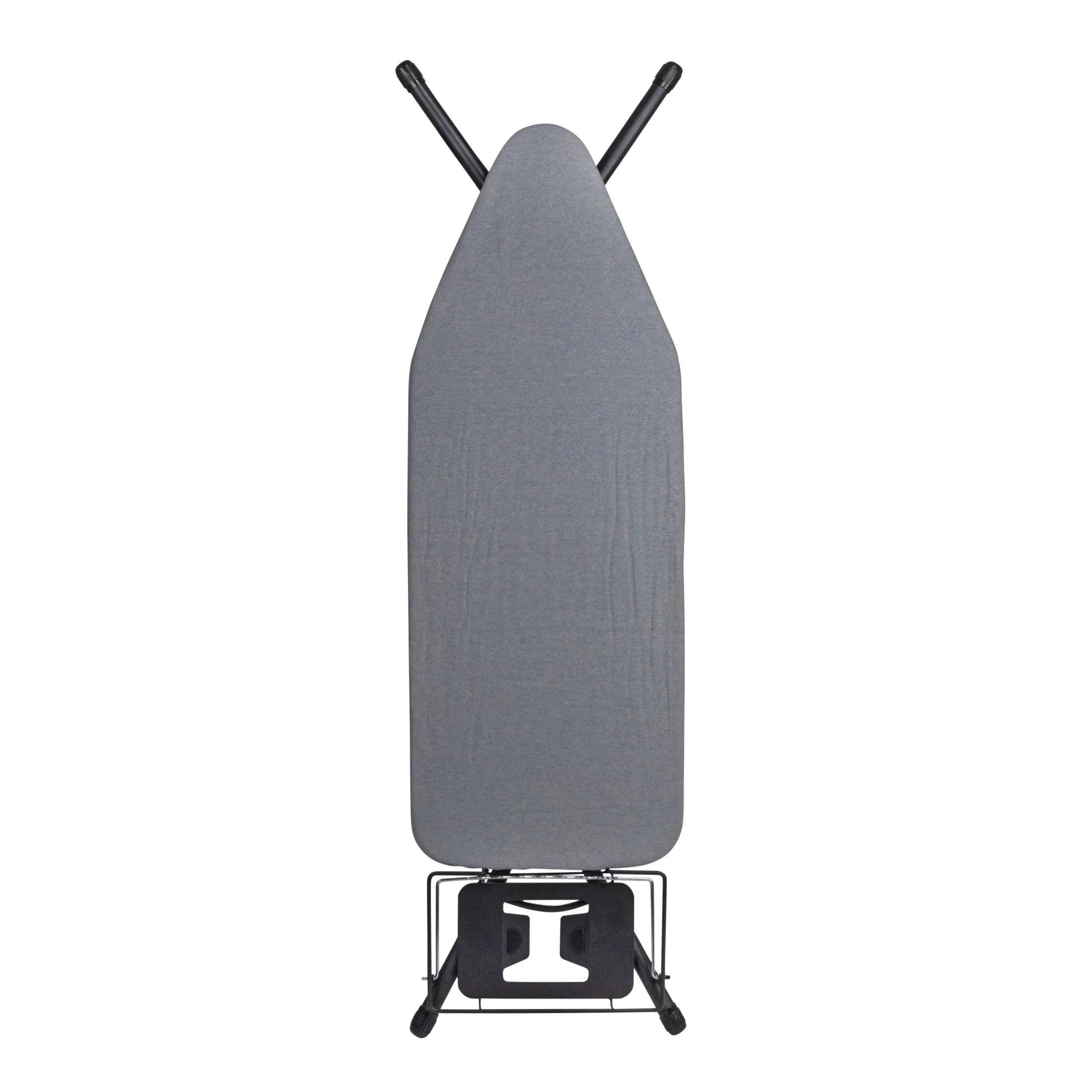 Household Essentials Wide Mega Ironing Board 4-Leg, Steel Top Pressing Station, Heat-Resistant Fiber Pad and Cotton Cover, Includes Sleeve Board and Iron Rest with Hanger Bar, Silver Frame - Image 17