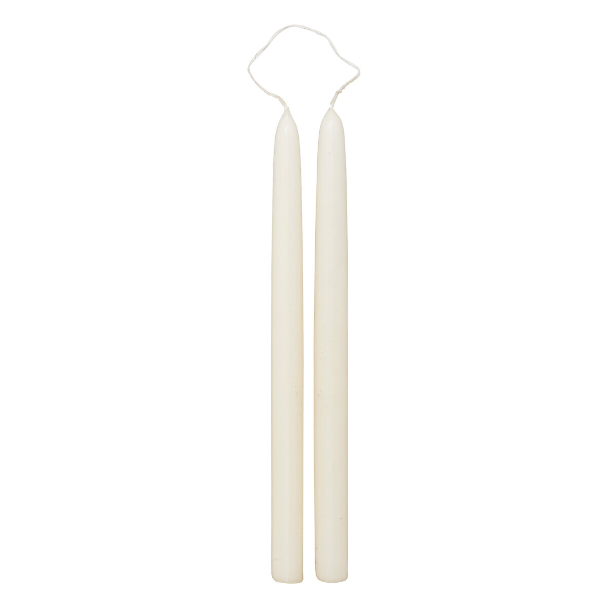 Set of 2 stick candles "Hugo" Ivory white, 70g