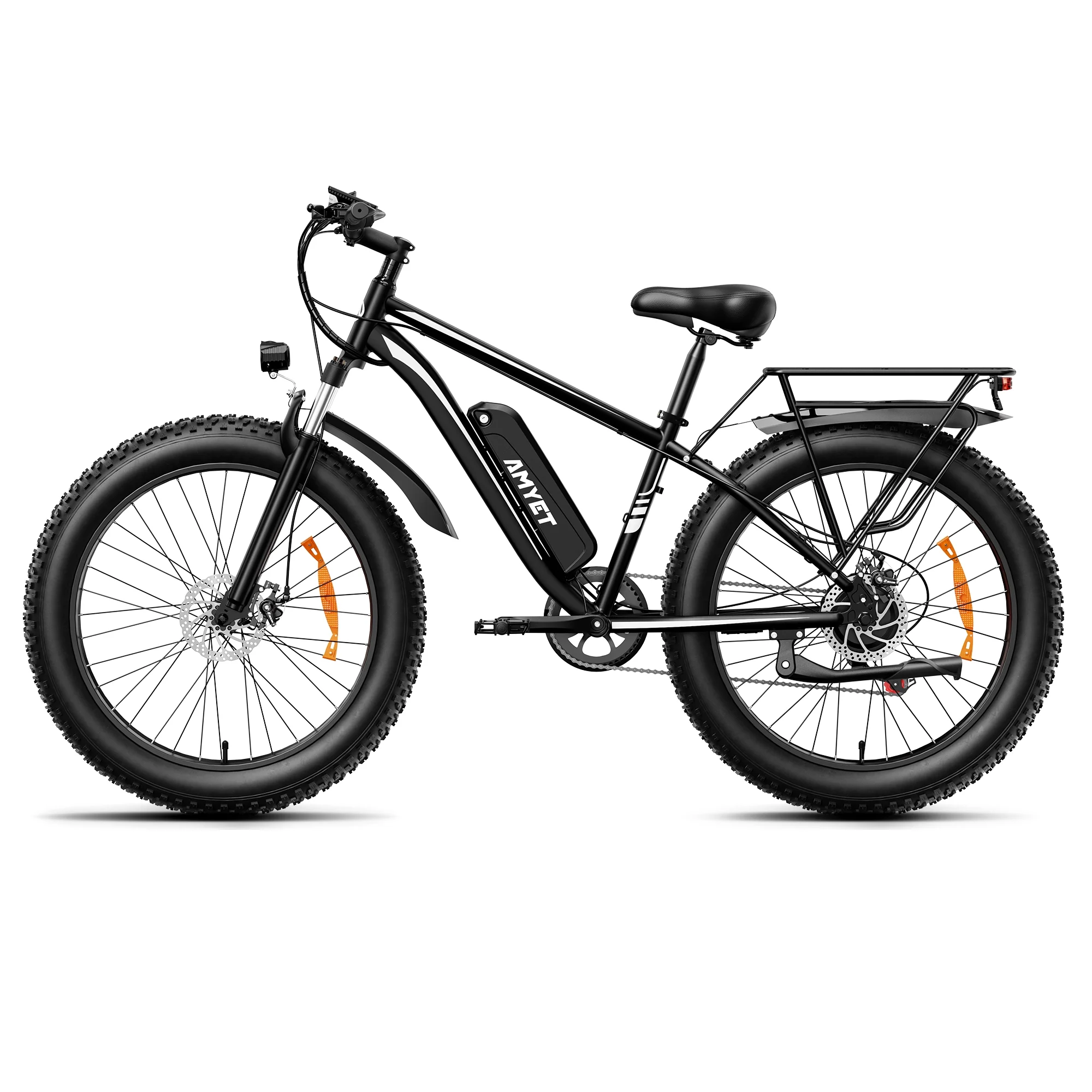 AMYET EB26 Electric Bike for Adults, 26*4.0 Fat Tire E-Mountain Bicycle,Peak 1500W Motor 48V 15Ah 7-Speed Ebike UL2849 - Image 2