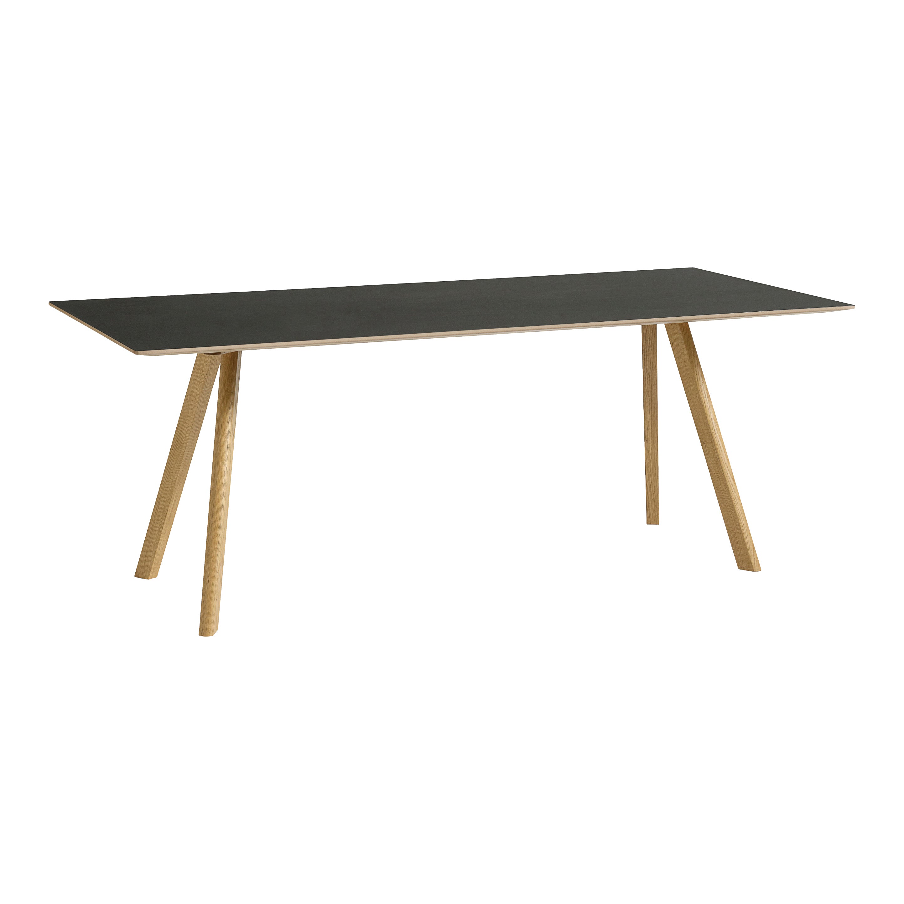HAY CPH30 2.0 Eettafel - Eikenhout frame Black linoleum