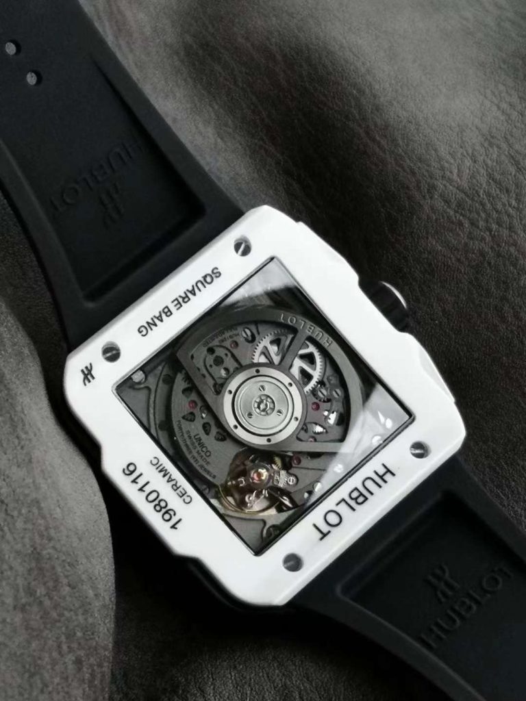 Hublot Replica 1:1 Watch Square White Ceramic Bang Unico Chronograph Factory BBF 42mm - Top club