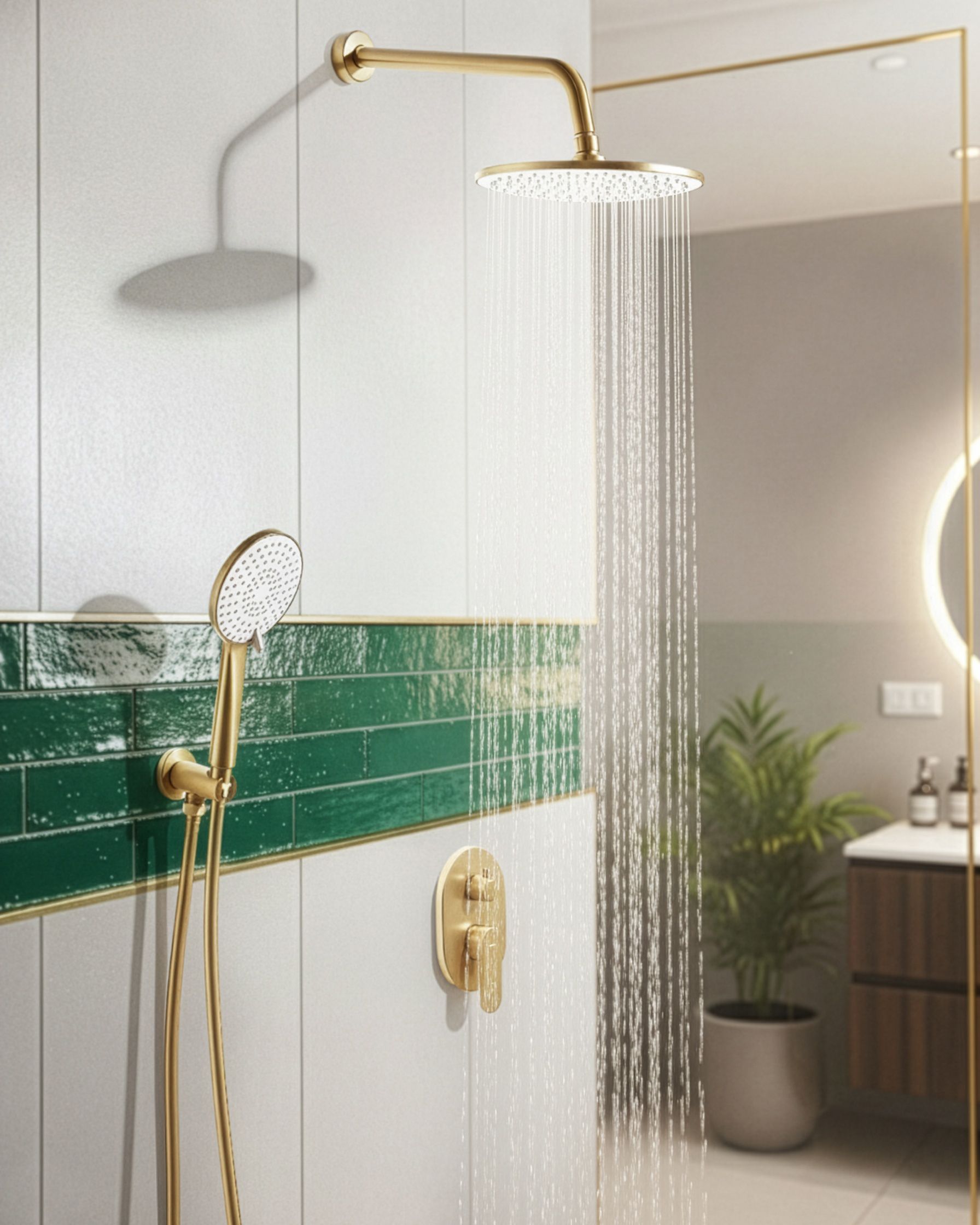 Concealed Shower Set with Rainshower TINGUIRIRICA Gold