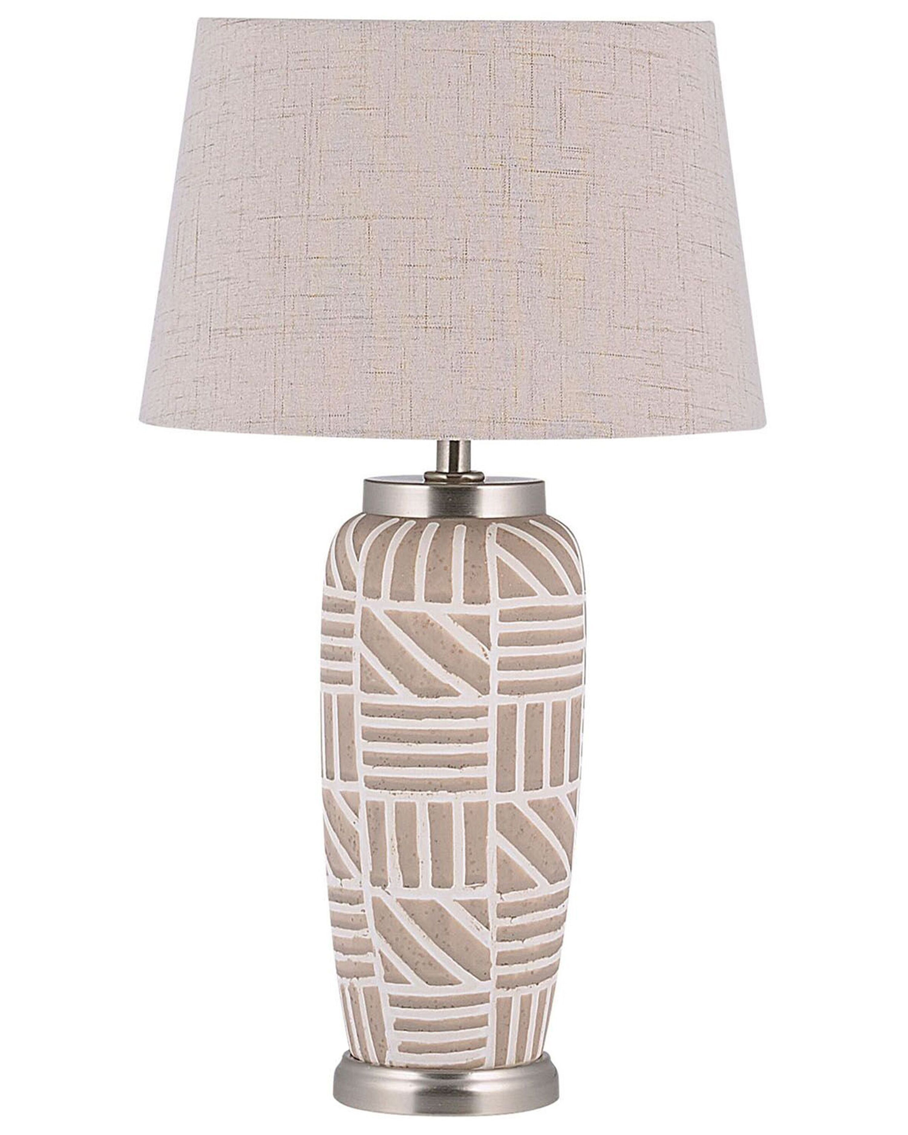 Table Lamp TRAISEN Ceramic Beige