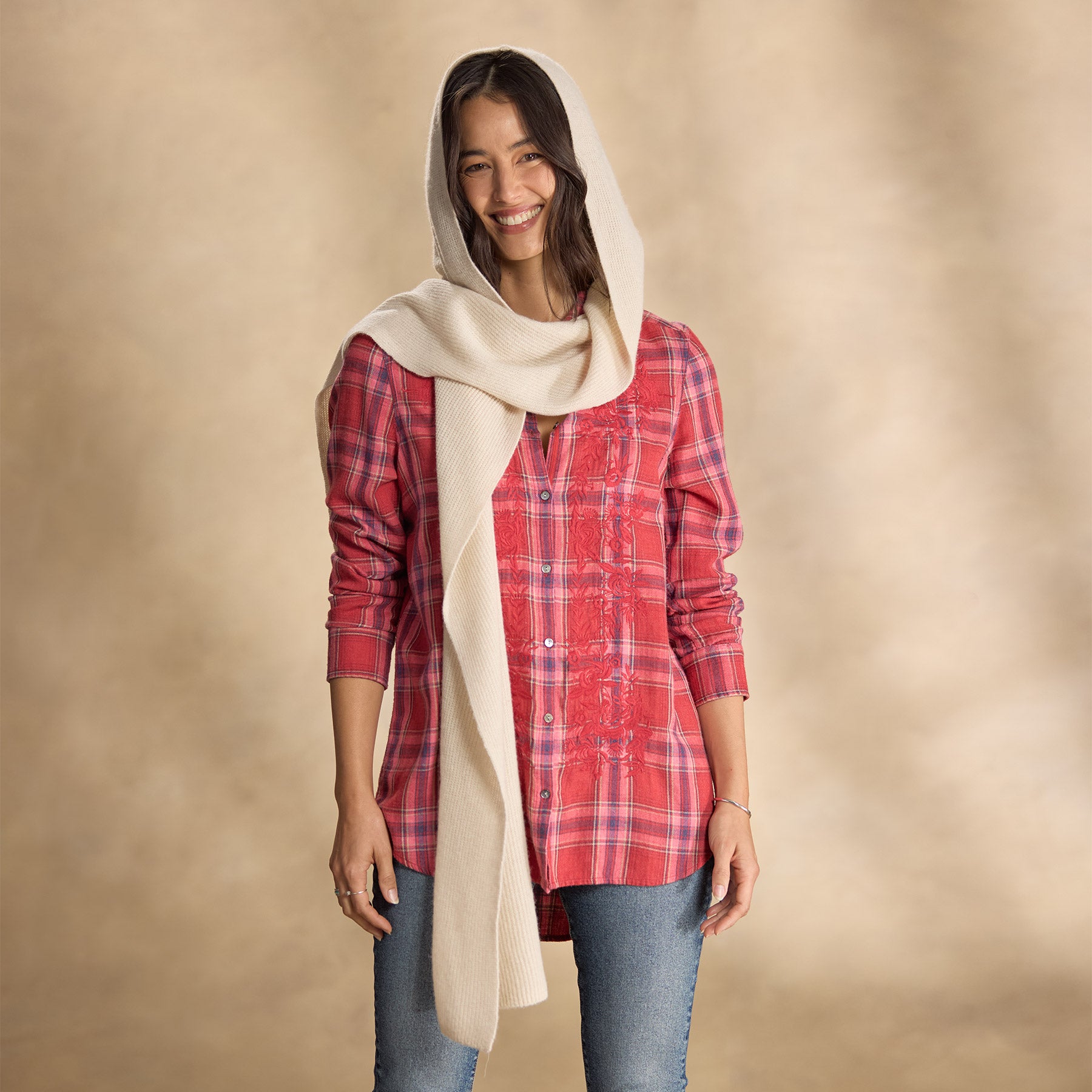 Deidre Hooded Scarf - Sundance Clothing