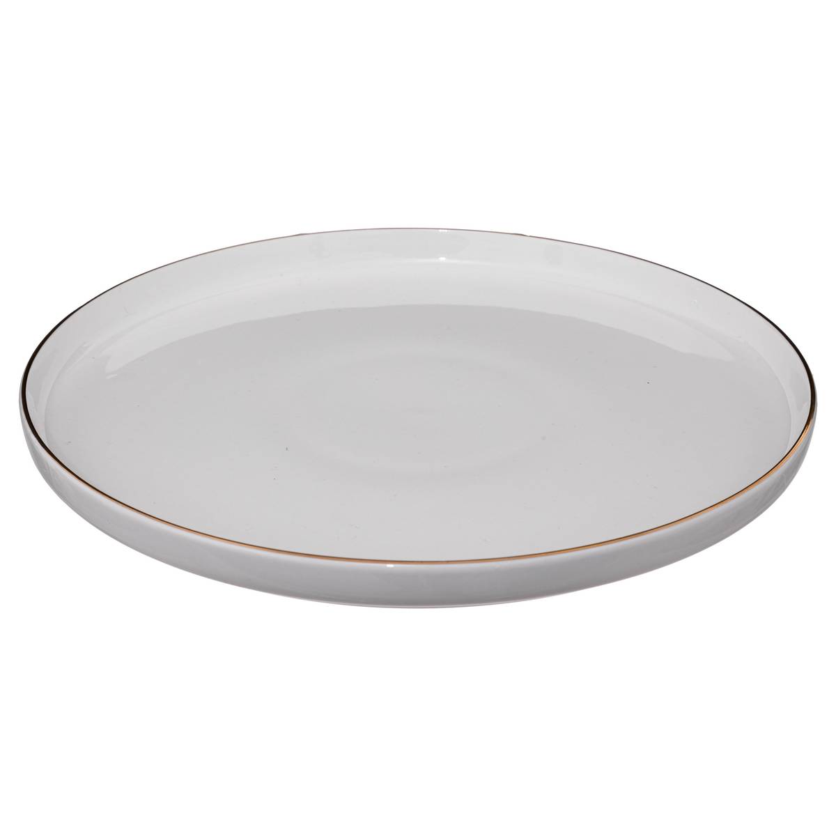 Set of 6 "Sublima" dinner plates D.27 cm, White