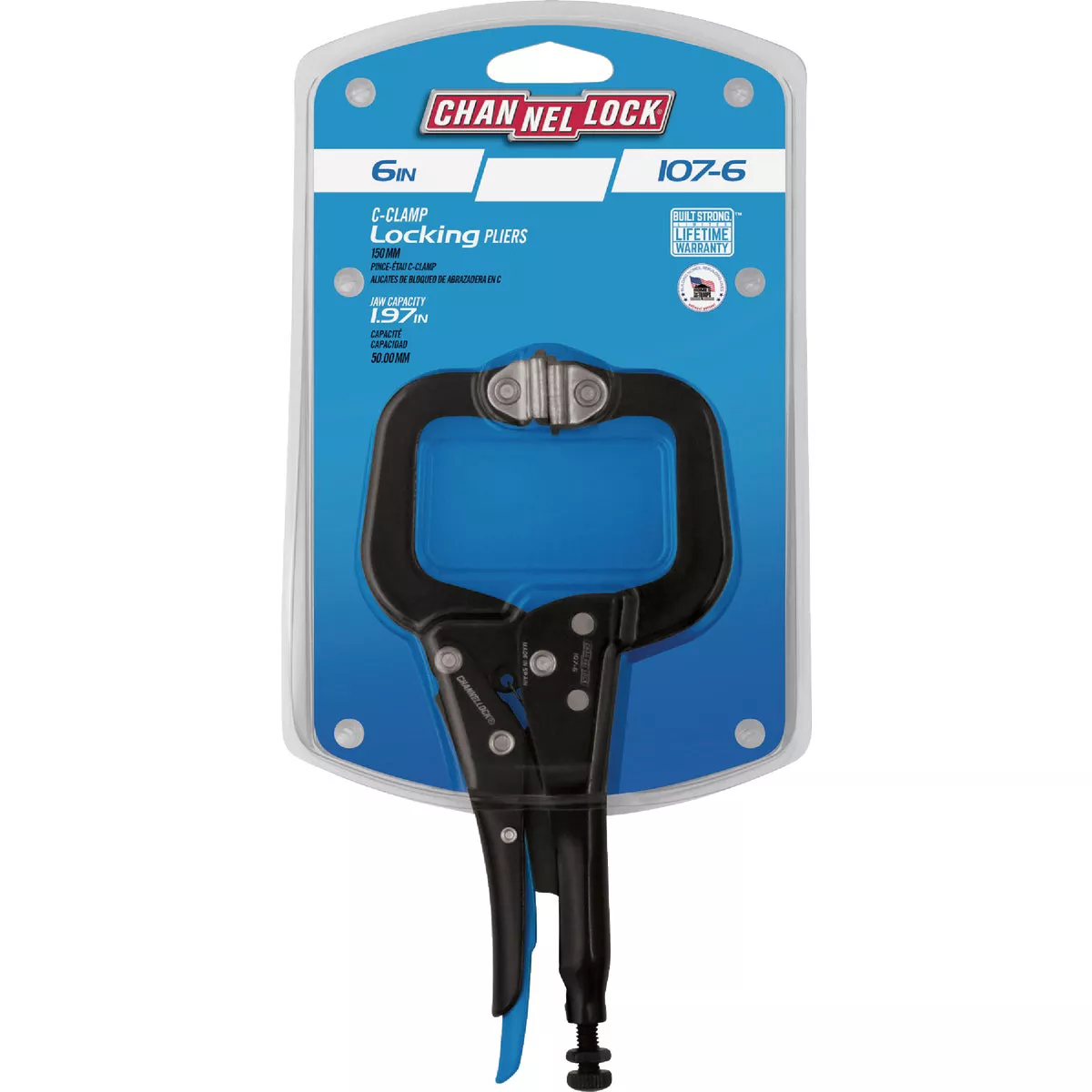 Channellock 6 In. C-Clamp Locking Pliers with Swivel Pads