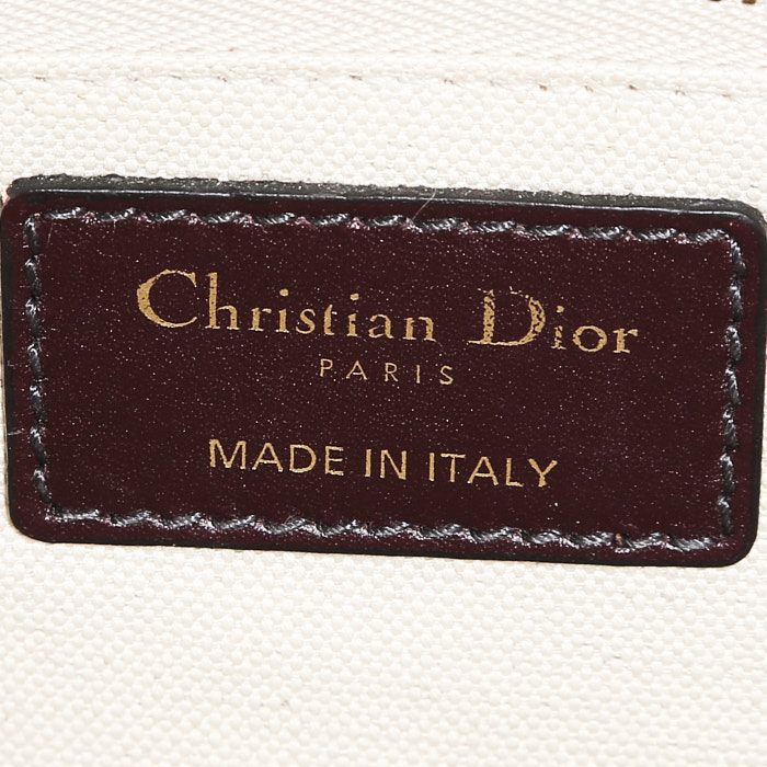 Dior Dioraddict shoulder bag in burgundy monogram canvas Oblique1:1High-quality replica