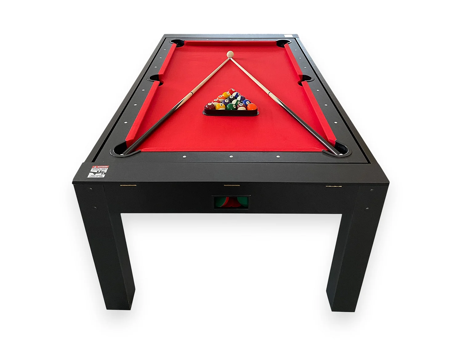 Table Multi-jeux 7 pieds avec billard rouge, air hockey et tennis de table – Rocket