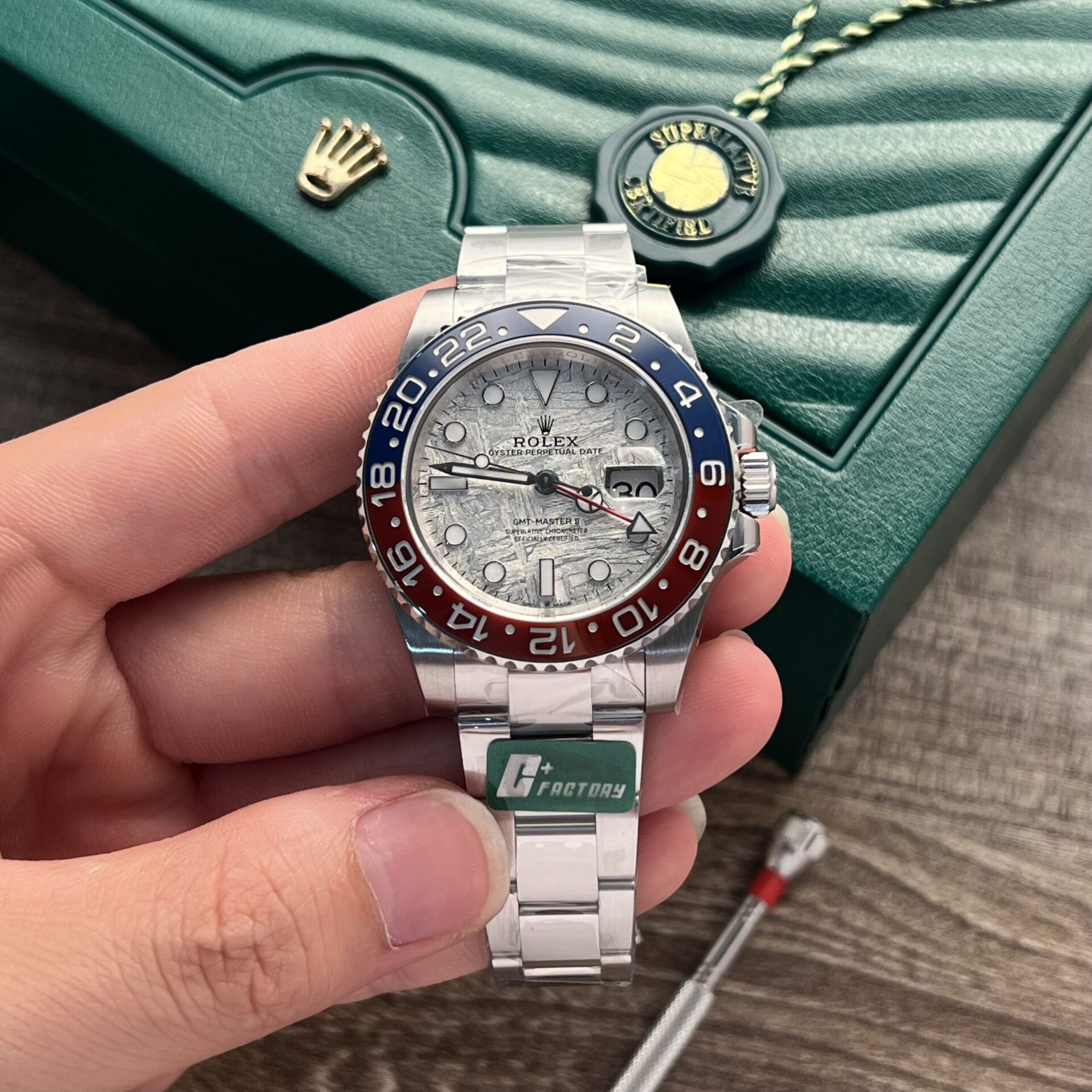 Rolex Replica Watch GMT-Master II 126719BLRO Meteorite Dial 40mm - Elite Watch Atelier