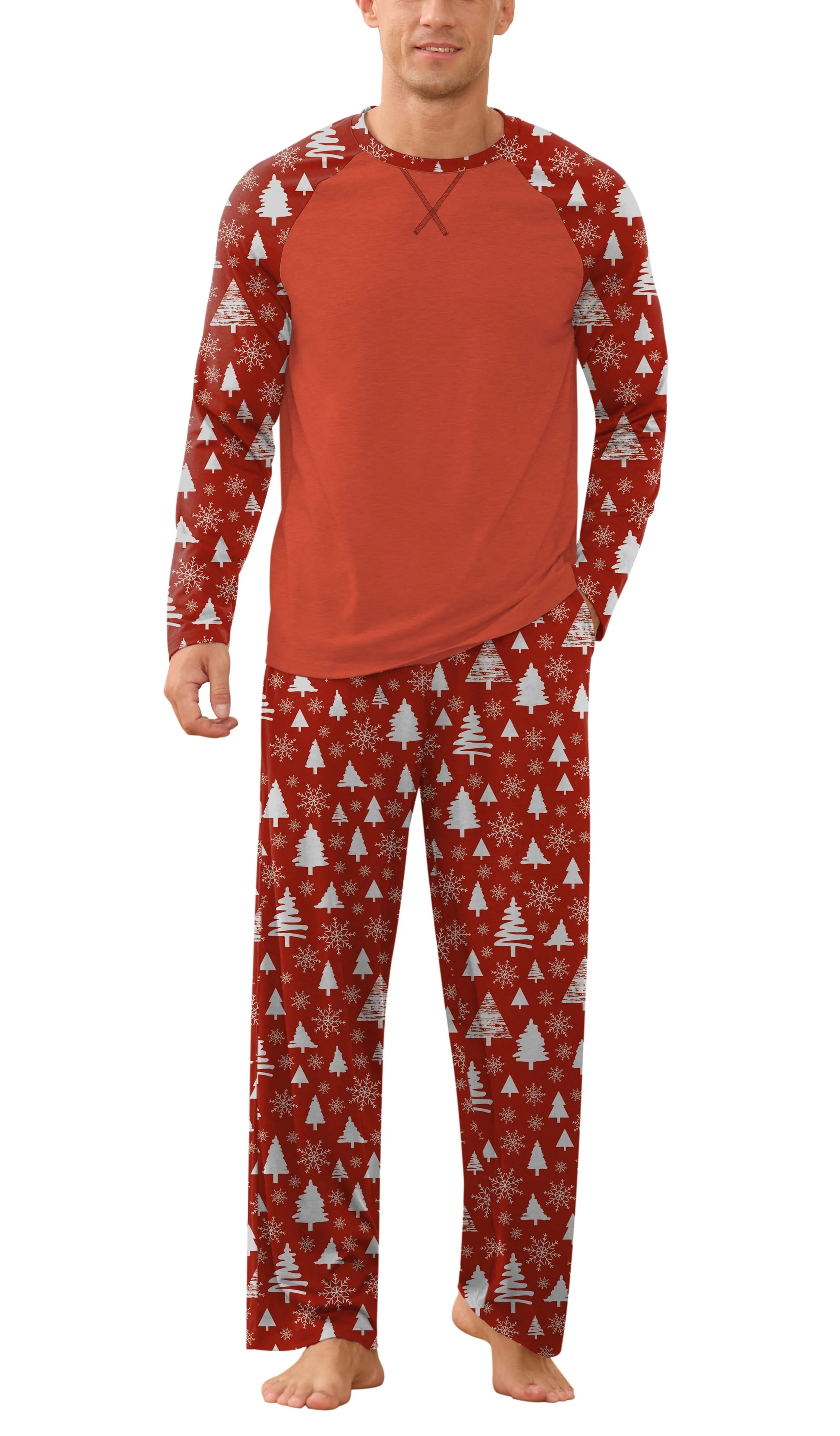 Iceglad Men's Pajamas Set Long Sleeve Sleepwear with Pockets Comfortable Lightweight Pjs Sets for Men - Image 16 Iceglad Men's Pajamas Set Long Sleeve Sleepwear with Pockets Comfortable Lightweight Pjs Sets for Men - Image 16