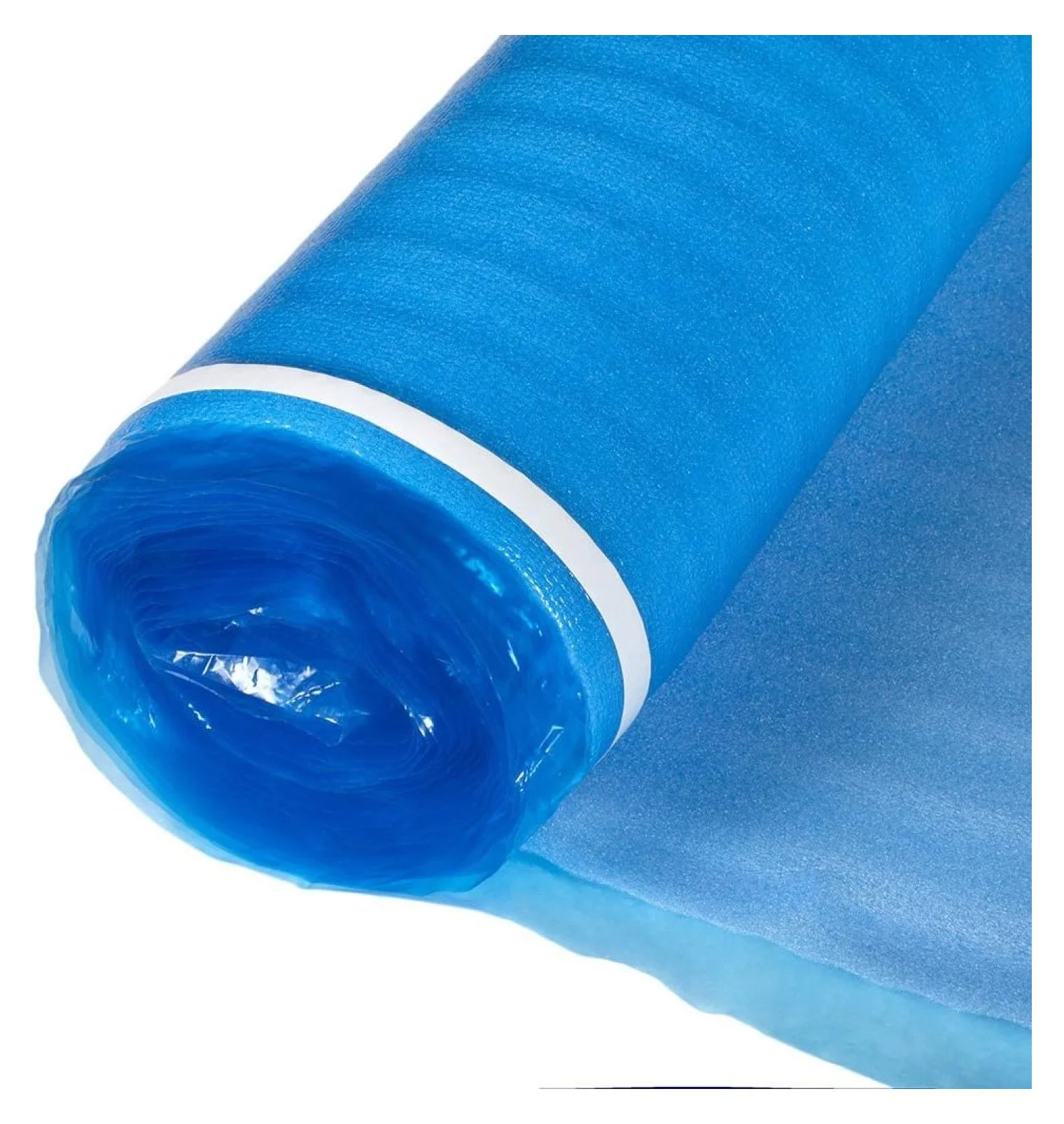 3in1 Vapor Barrier Flooring Underlayment w/Overlap and pre-Attached Tape Strip - Bestlaminate- 2mm - 500sq.ft (Bundle 5 Rolls Each 100 sg.ft.)