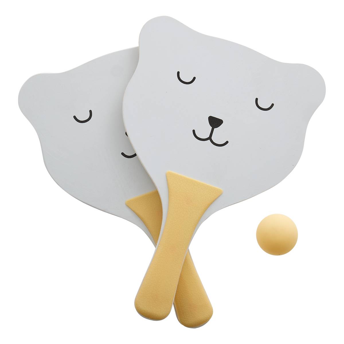 "Orso" Beach Paddle Set 28.5x19 cm, Yellow