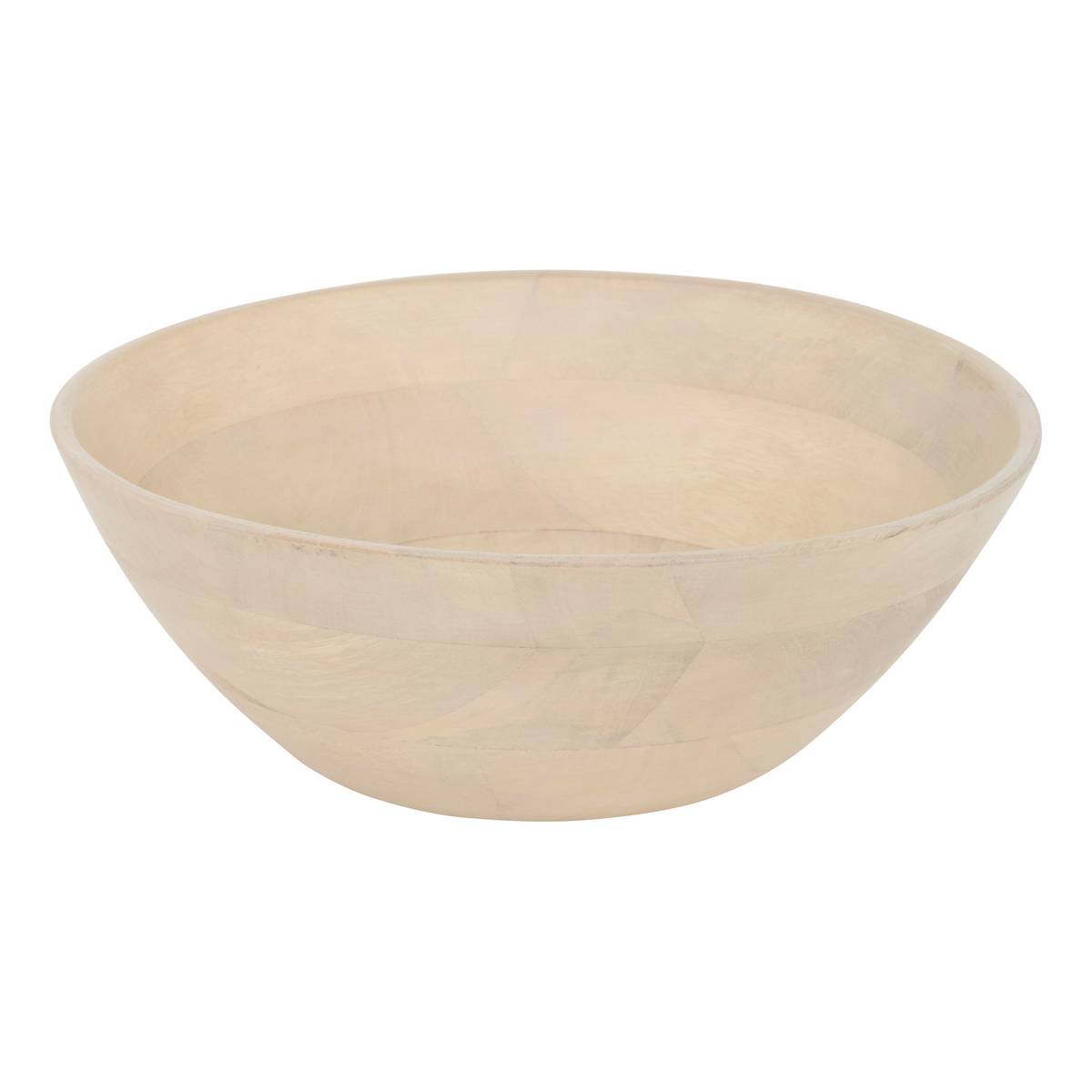 Salad bowl "Mango wood" Mango wood, D.25 cm, Beige