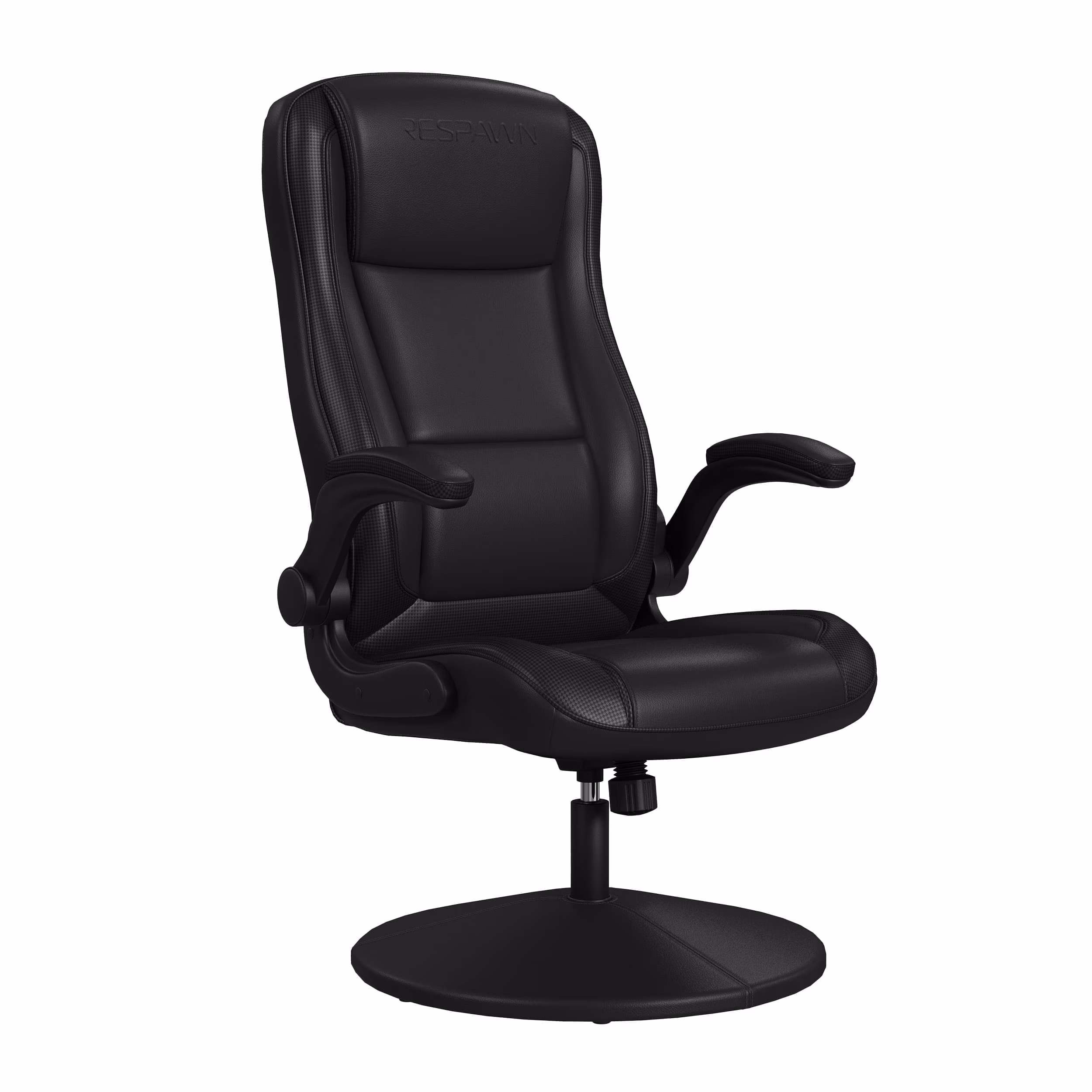 RESPAWN 800 Swivel Rocker Gaming Chair - Ergonomic Floor Gaming Seat with Lumbar Support, Flip Up Armrest, High Back, Pedestal Base, Comfortable No Wheels Console Video Game Rocker Chair - Red - Image 9
