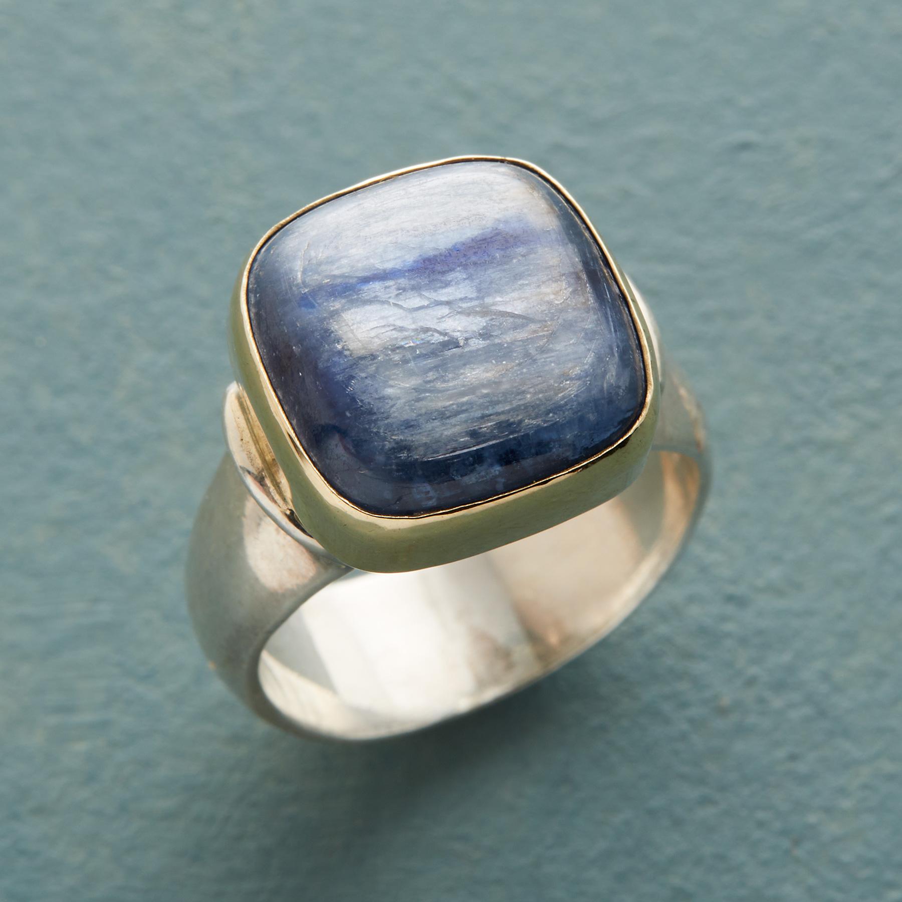 Blue Squared Ring - Sundance Clothing