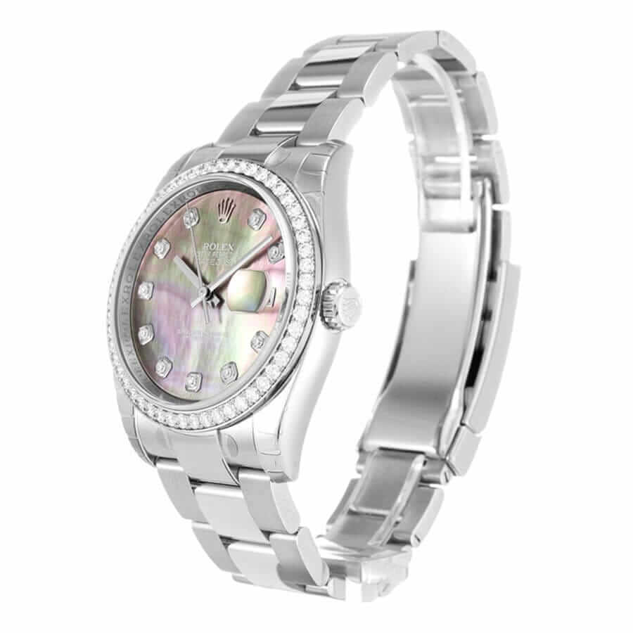 Rolex Datejust Diamond Bezel Pink Dial 116244 Oyster Replica - Elite Watch Atelier