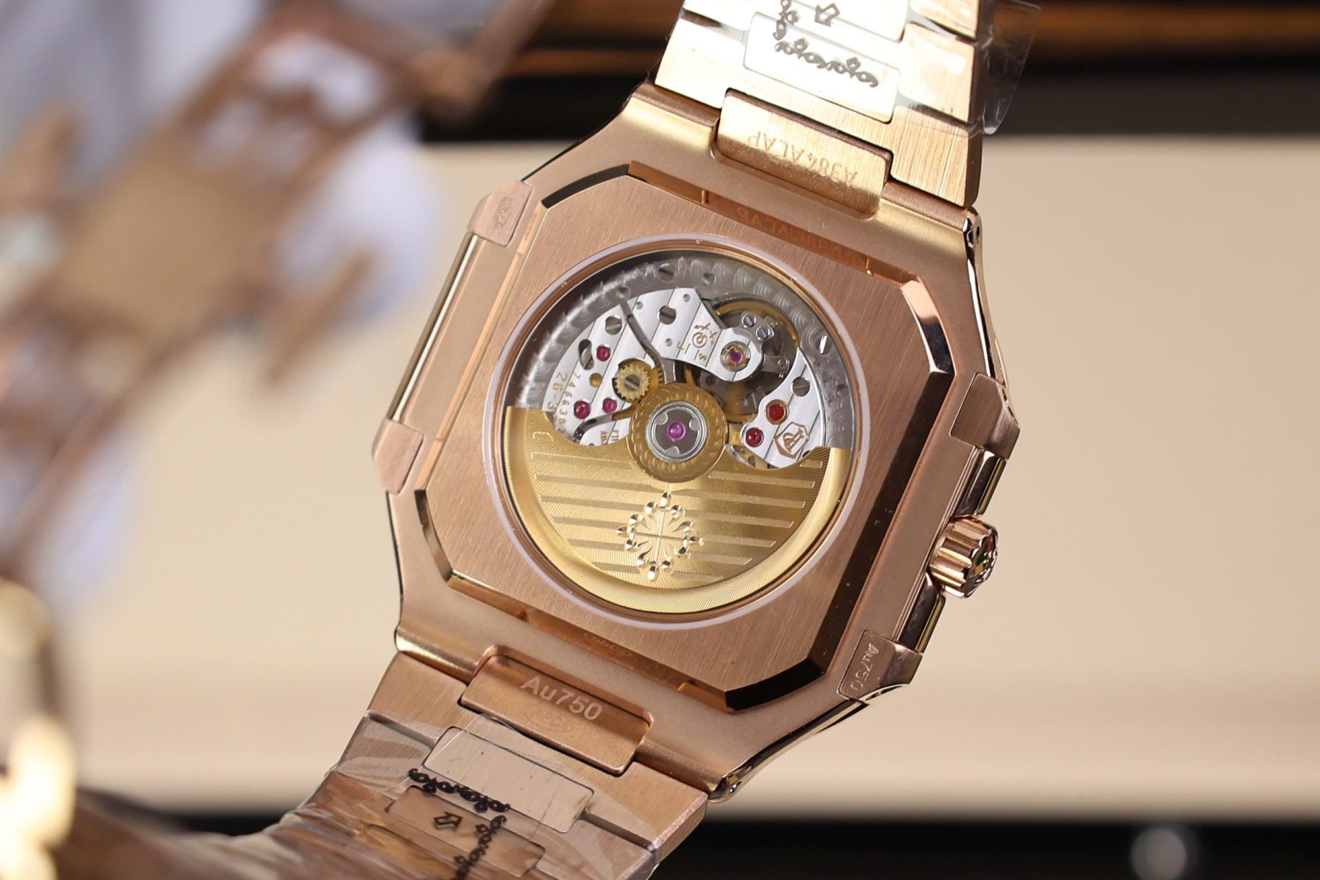 Patek Philippe Cubitus 5821 Rose Gold Replica Watch Dial Chocolate 45mm - Top club