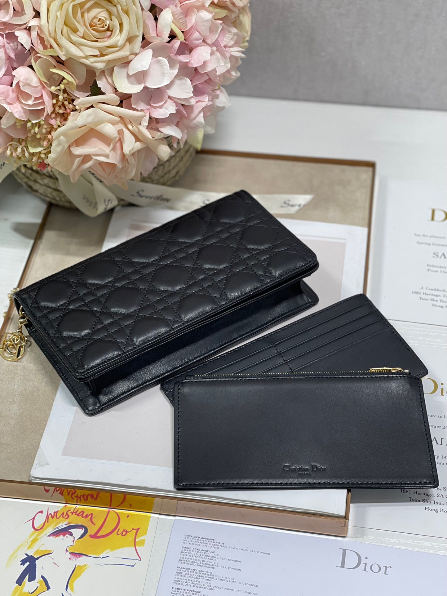 Christian Dior Lady Dior Pouch Black, For Women, Women’s Handbags 8.5in/21.5cm CD S0204SLOI_M9891:1High-quality replica