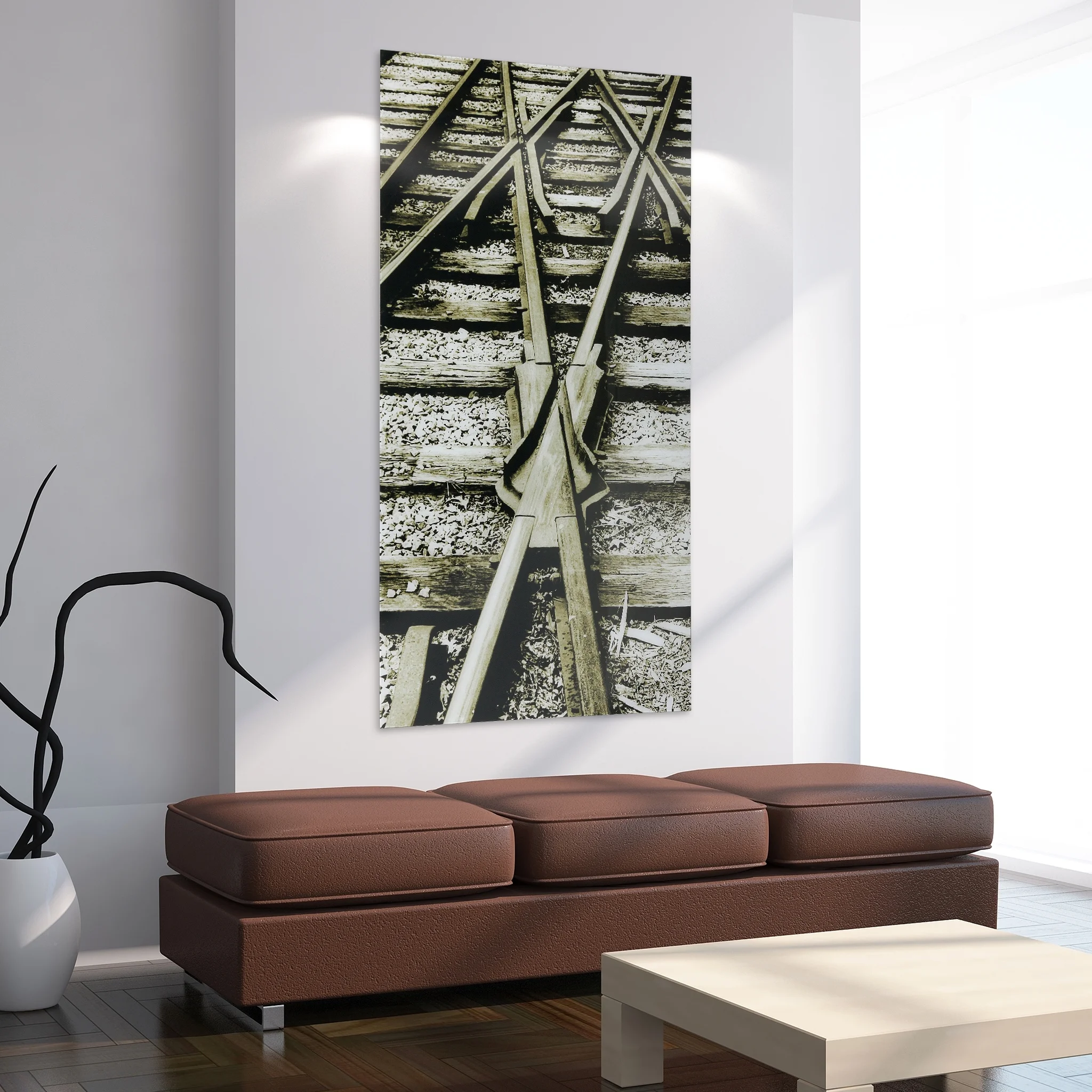 Empire Art Direct Blue Splash Frameless Free Floating Tempered Glass Panel Graphic Wall Art, 72" x 36", Ready to Hang - Image 91
