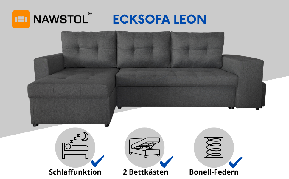 Sofa narożna LEON