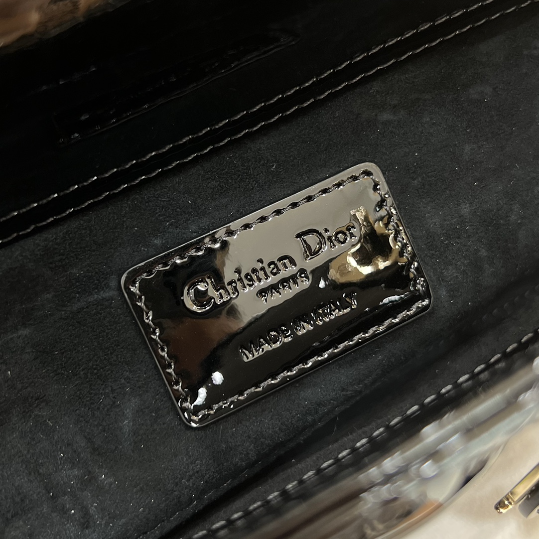 Dior Medium Lady D-Joy Bag Black For Women 8,7in/22cm1:1High-quality replica