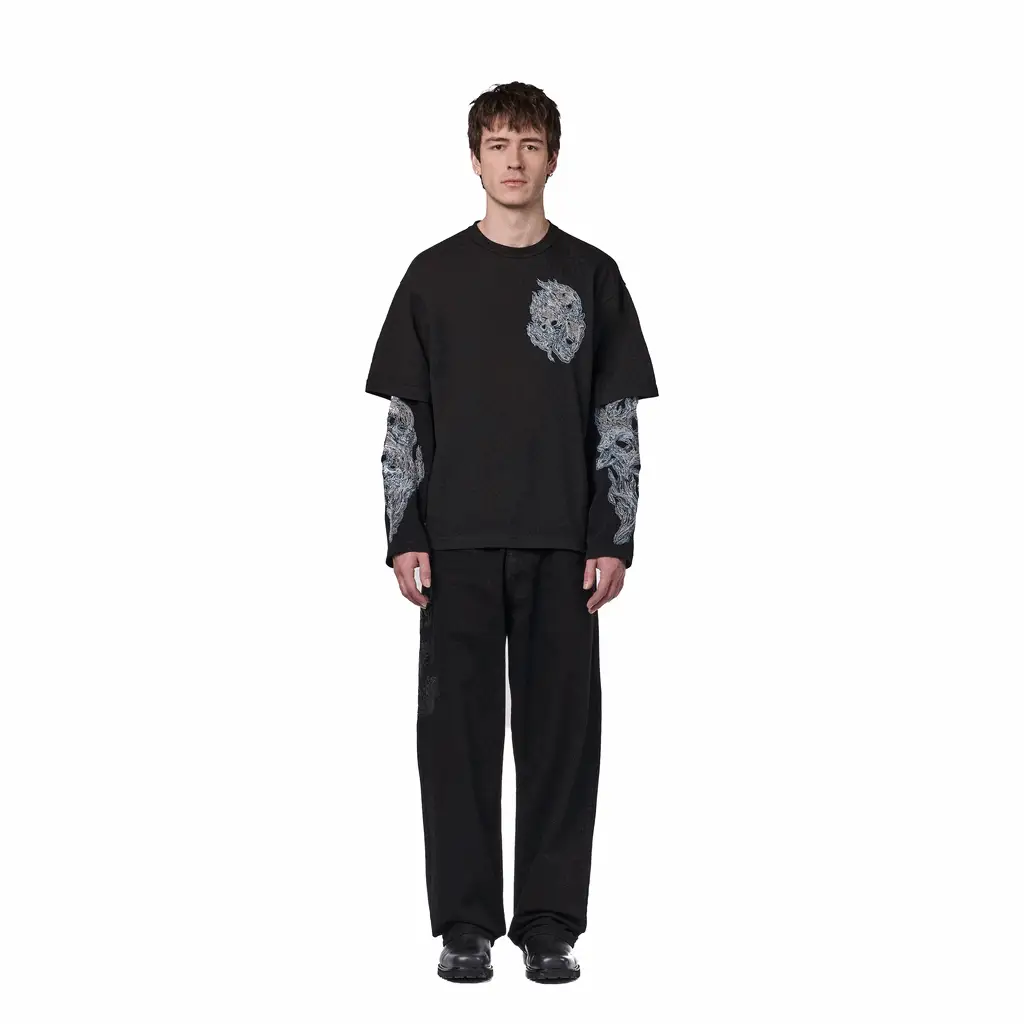 "hellboy" layered Longsleeve