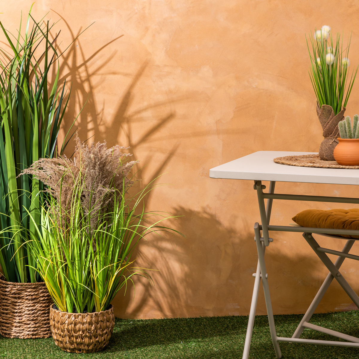 Potted artificial plant "Maxime" Multicolored, H. 80 cm