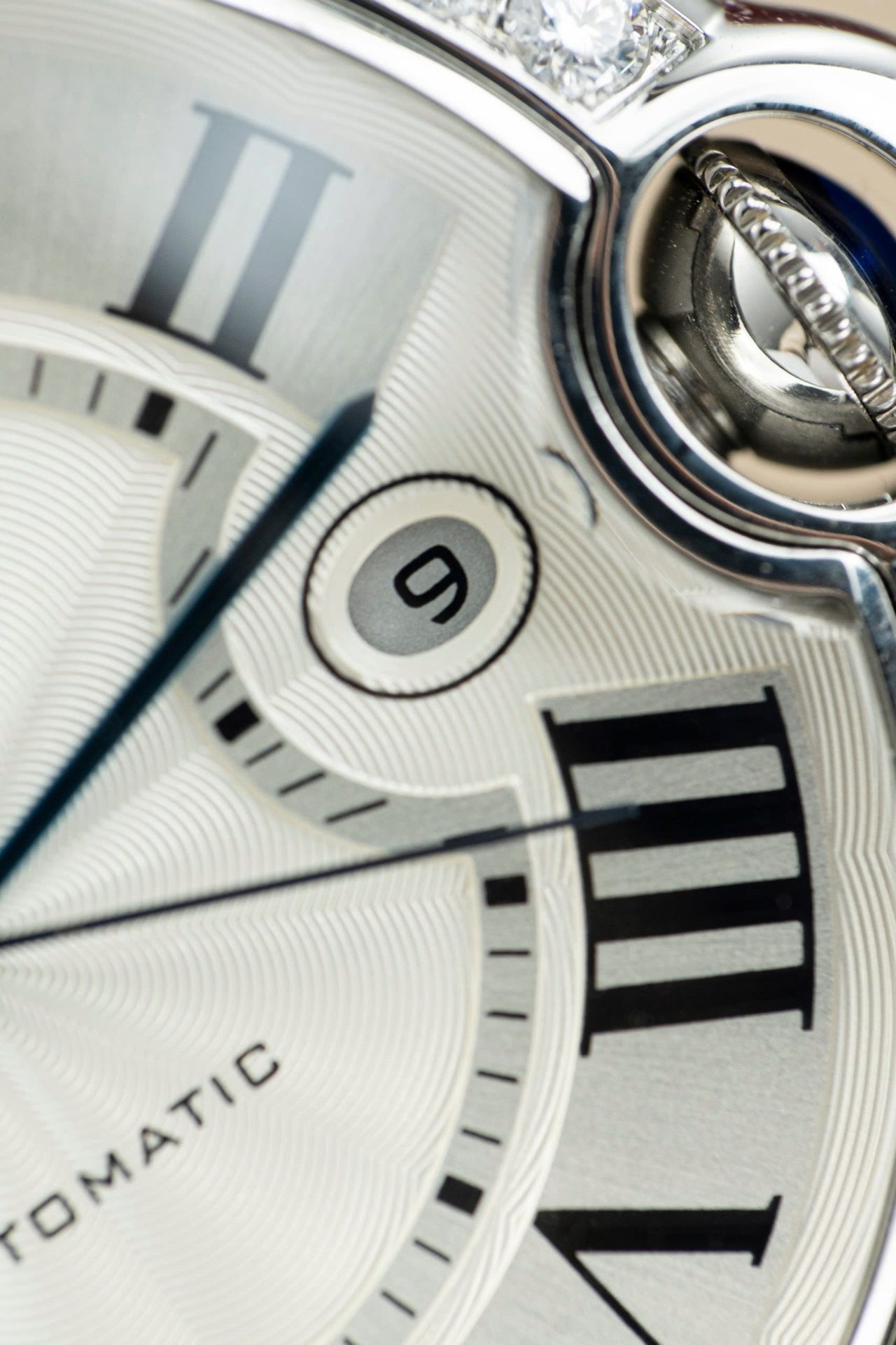 Cartier Ballon Bleu WE9009Z3 White Dial Replica Watch Bezel Diamond Moissanite AF Factory 42mm - Top club