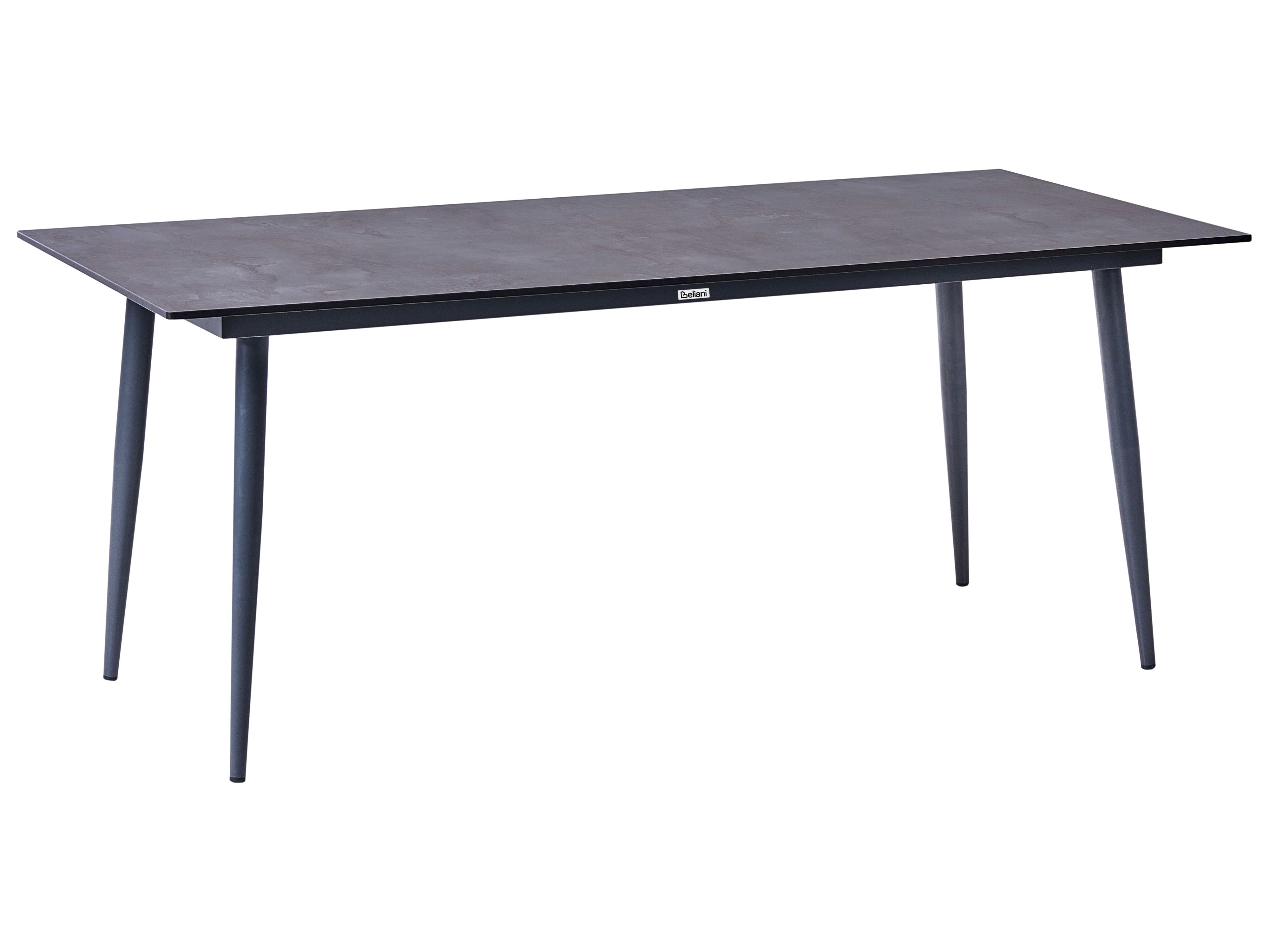 Garden Dining Table TOLENTINO 180 cm 90 cm Stone Effect Grey