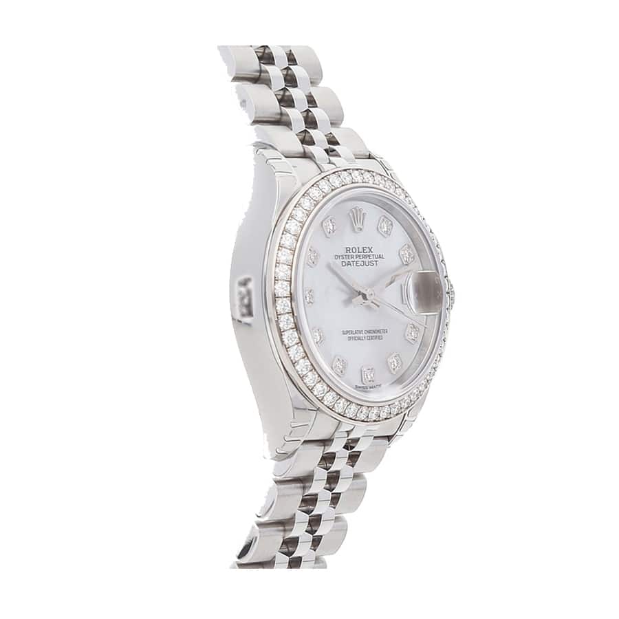 Rolex Datejust 279384RBR White Gold Mother Pearl Dial Jubilee Replica - Elite Watch Atelier