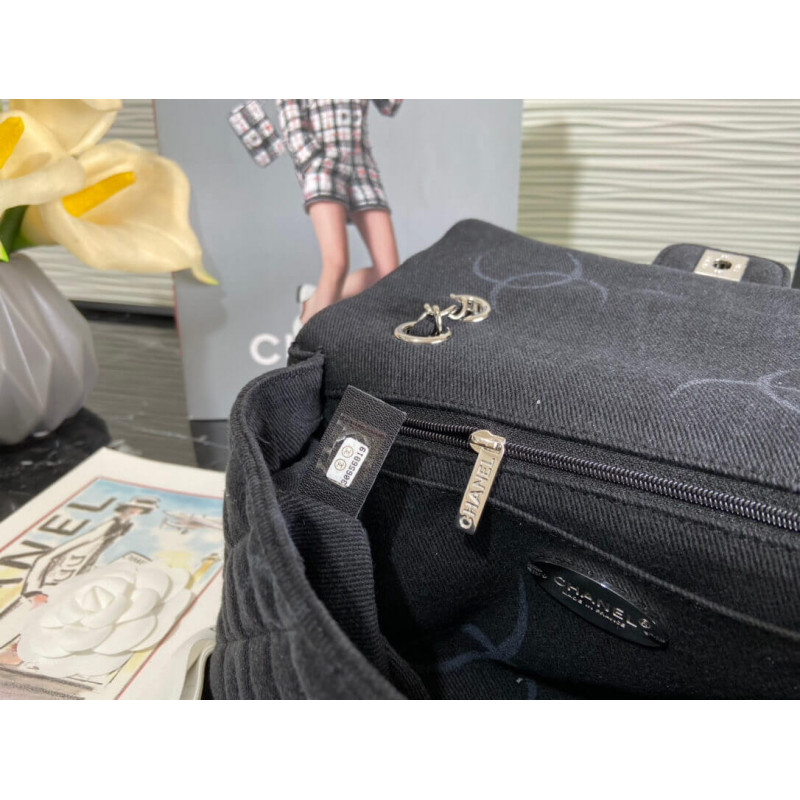 Replica Chanel Denim Classic Flap Medium Bag As20711:1High-quality replica