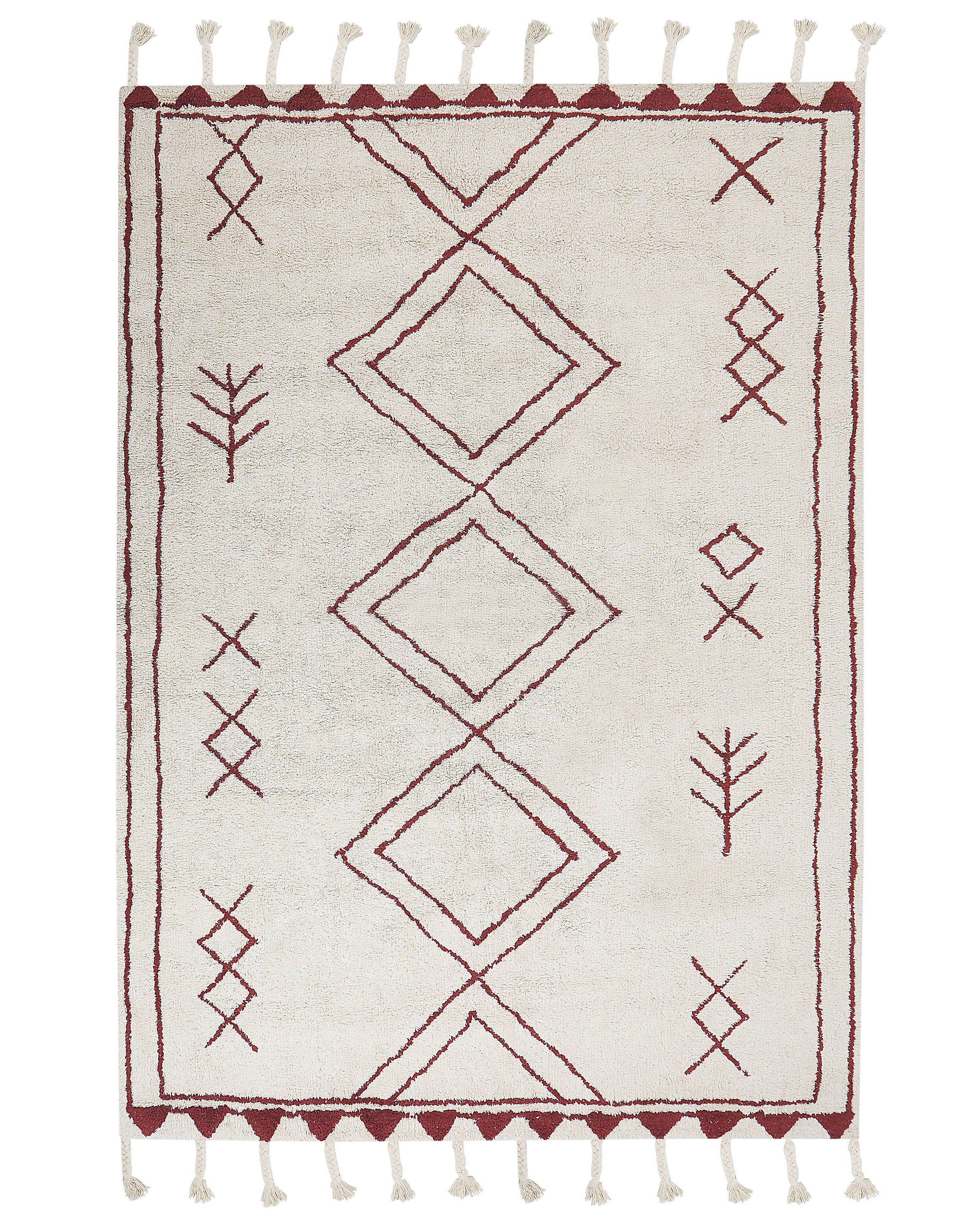 Rug KENITRA Off-White 160 x 230 cm Cotton
