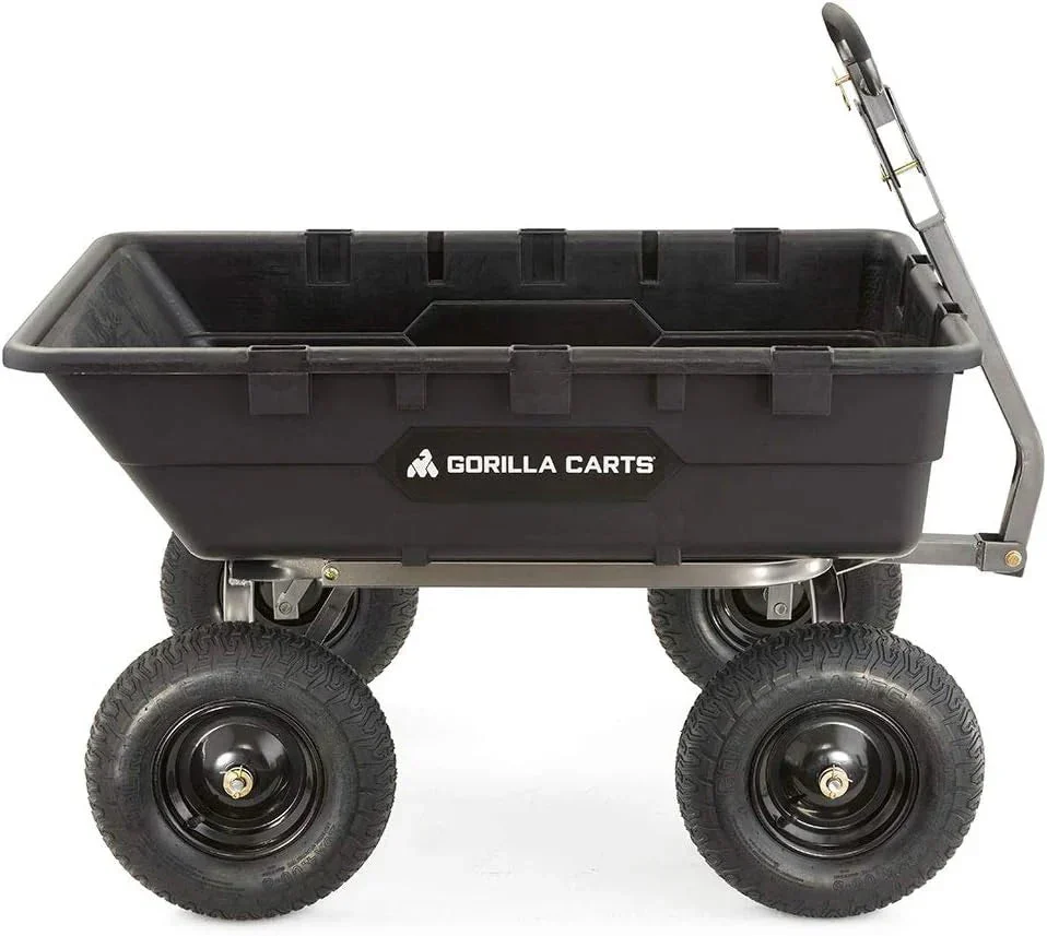 Gorilla Carts Utility Dump Wagon 6 Cubic Feet 1200 lb Capacity Black - GOR6PS - Image 49 Gorilla Carts Utility Dump Wagon 6 Cubic Feet 1200 lb Capacity Black - GOR6PS - Image 49