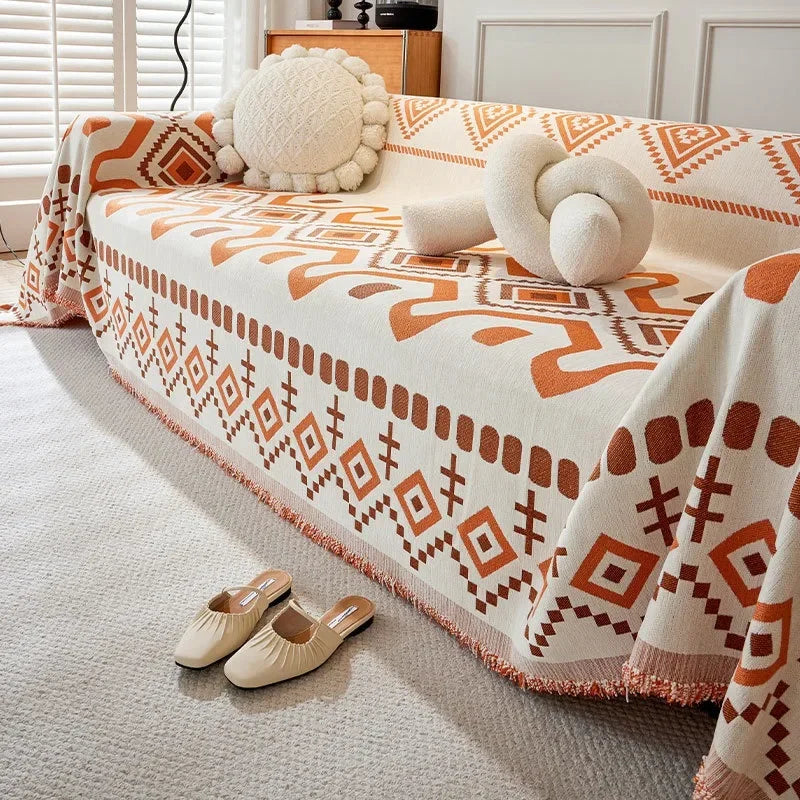 GeometrischStijl | Dubbelzijdige Bohemia Sofa Cover