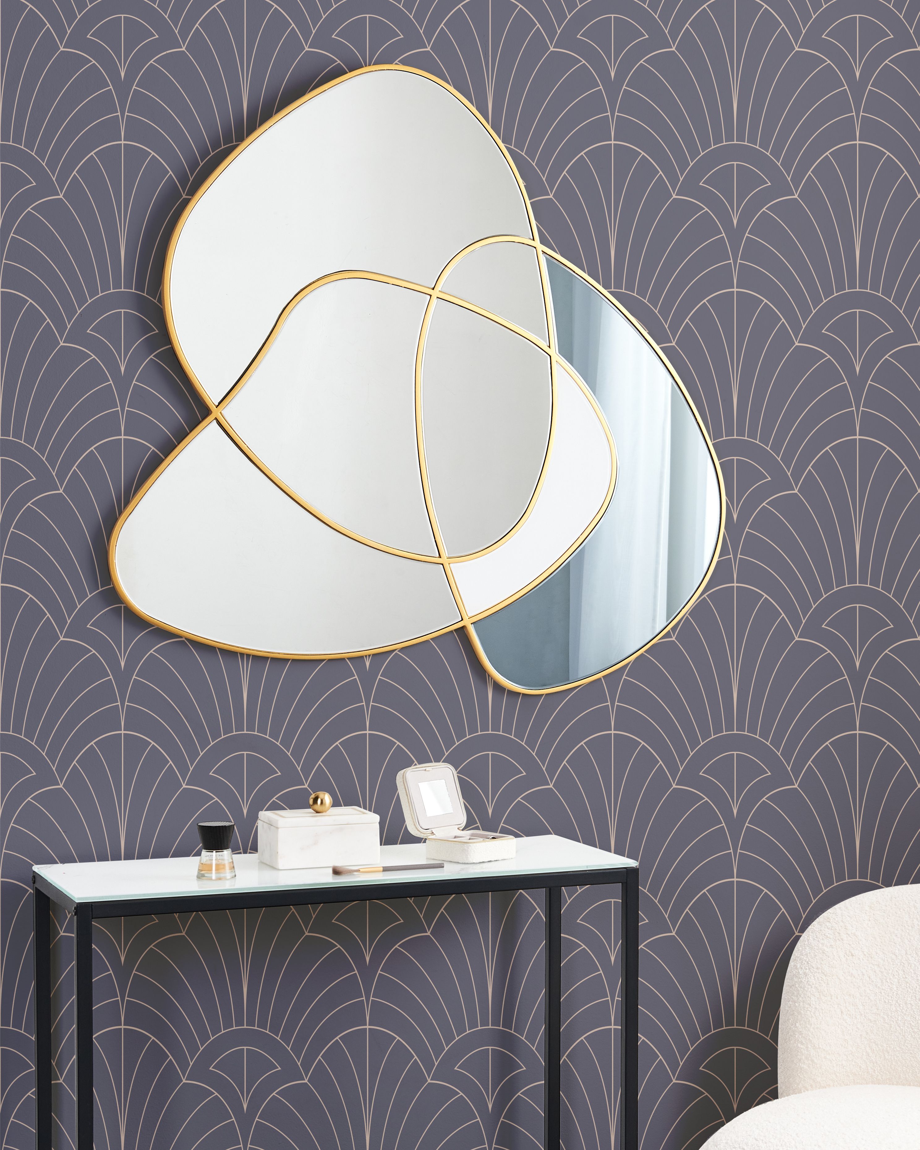 Wall Mirror TAILLY 99 cm 89 cm Gold