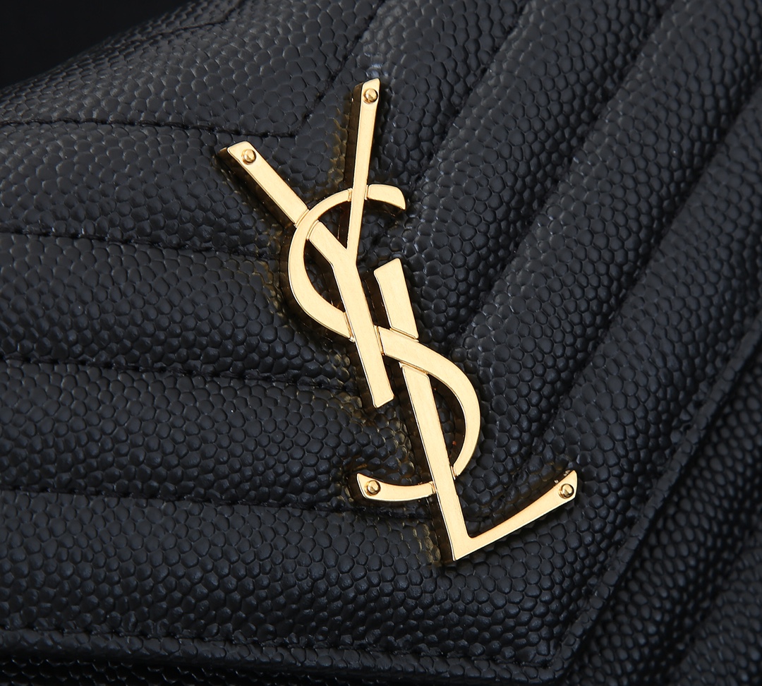 Replica Ysl Envelope Chain Wallet In Grain De Poudre Embossed Leather 18881:1High-quality replica