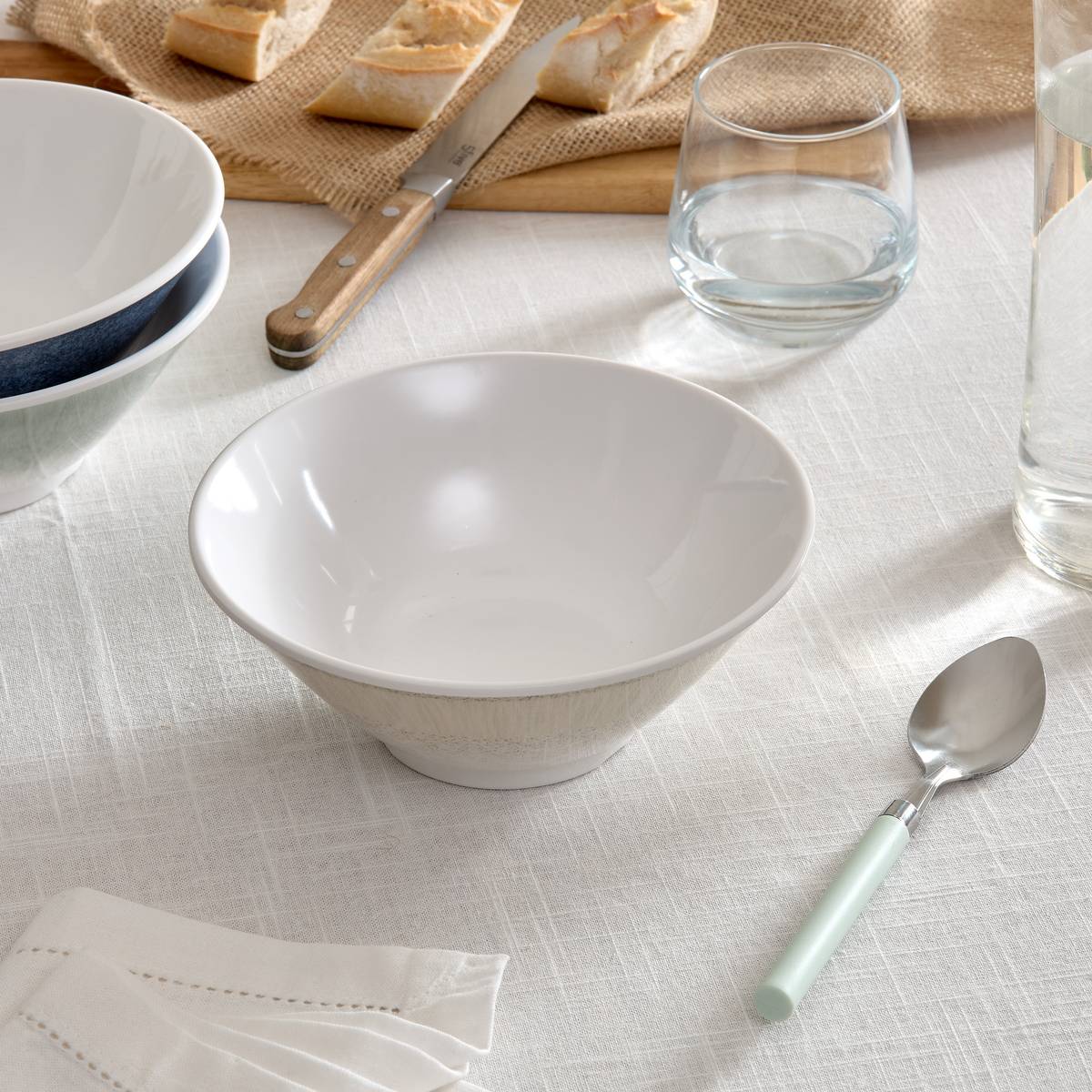 Salad bowl "Solene" D.18.8 cm, Beige